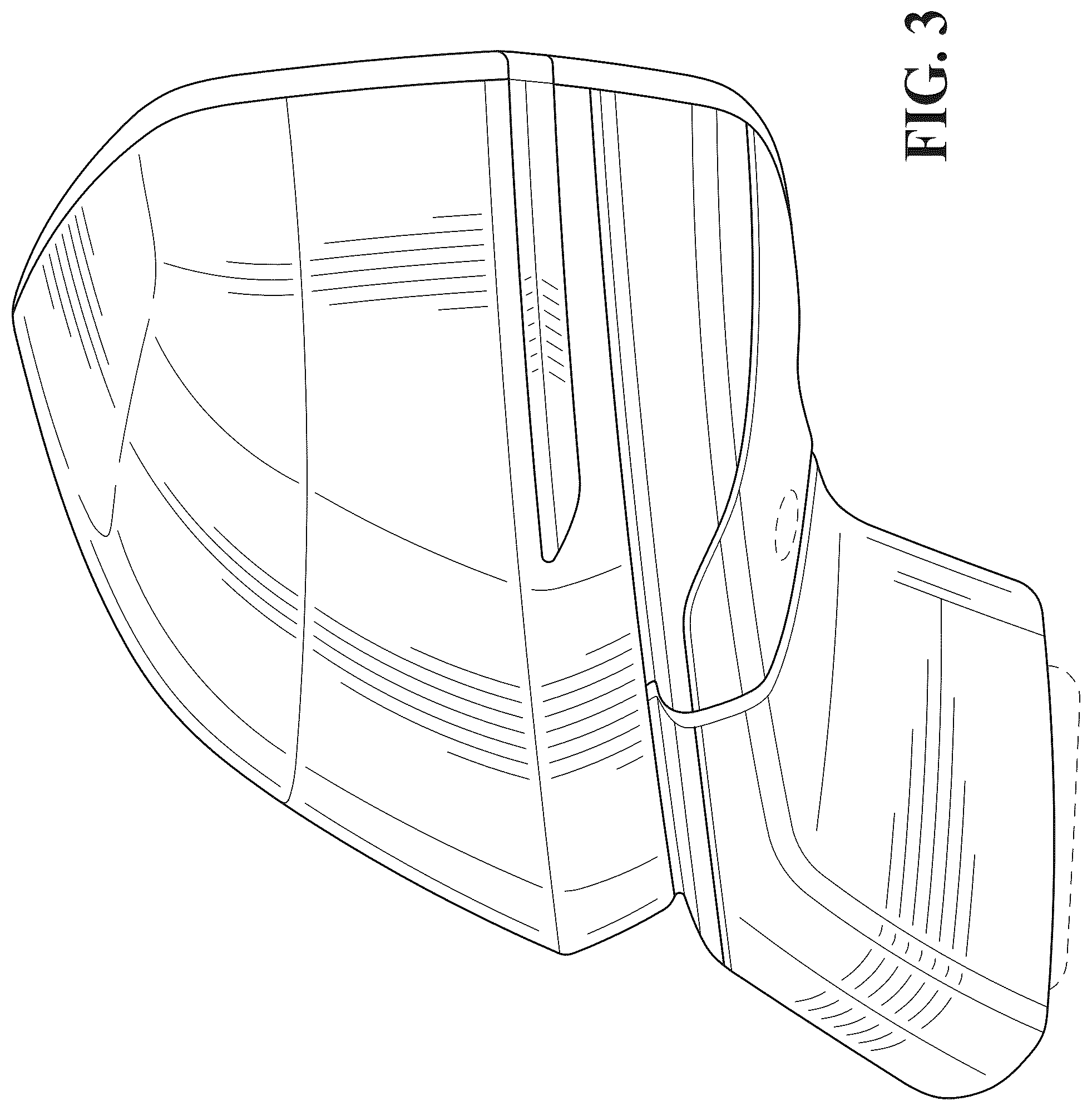 Patent USD1044643 Figure 3 – Vehicle outside mirror