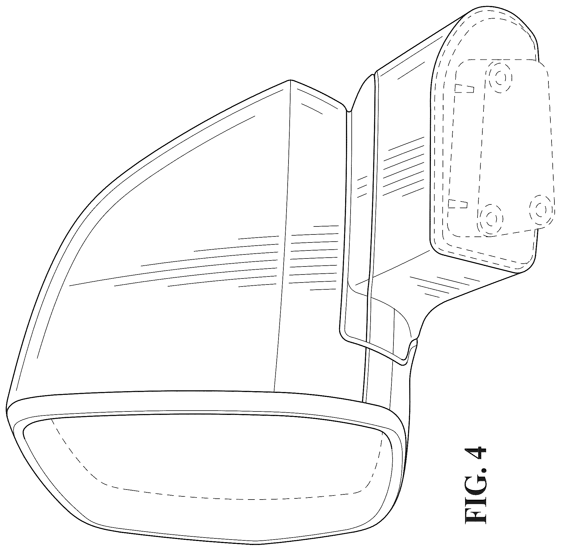 Patent USD1044643 Figure 4 – Vehicle outside mirror