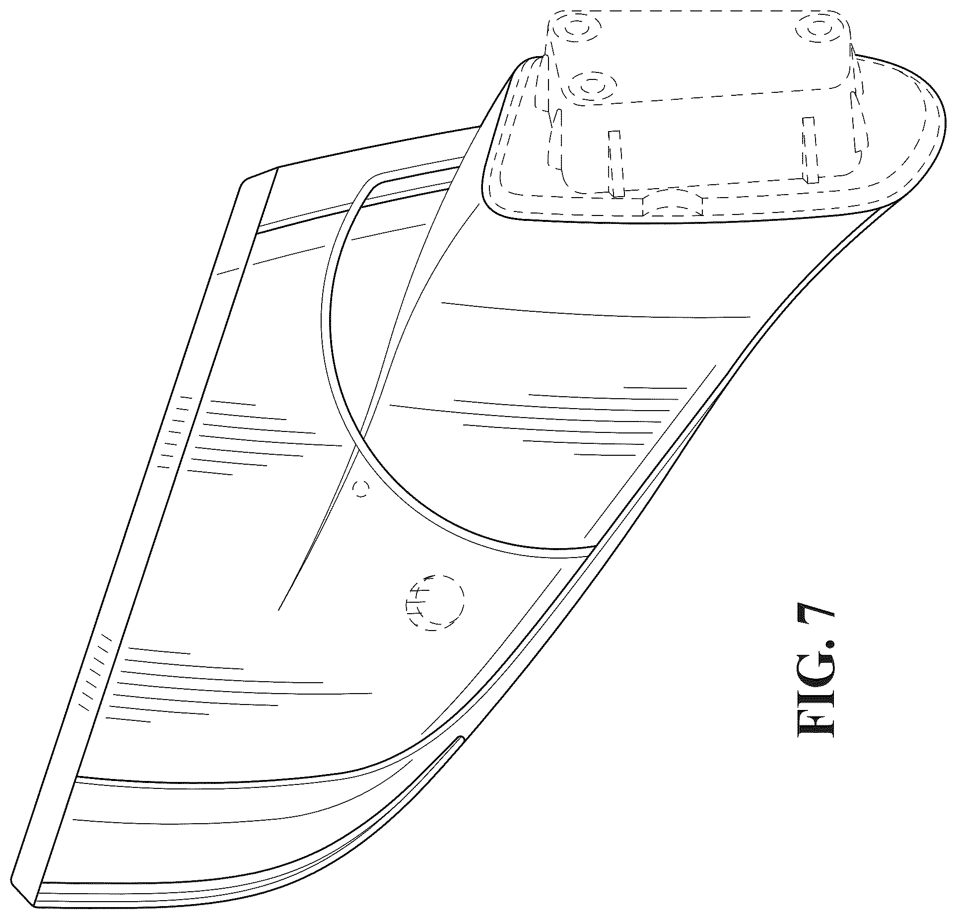 Patent USD1044643 Figure 7 – Vehicle outside mirror
