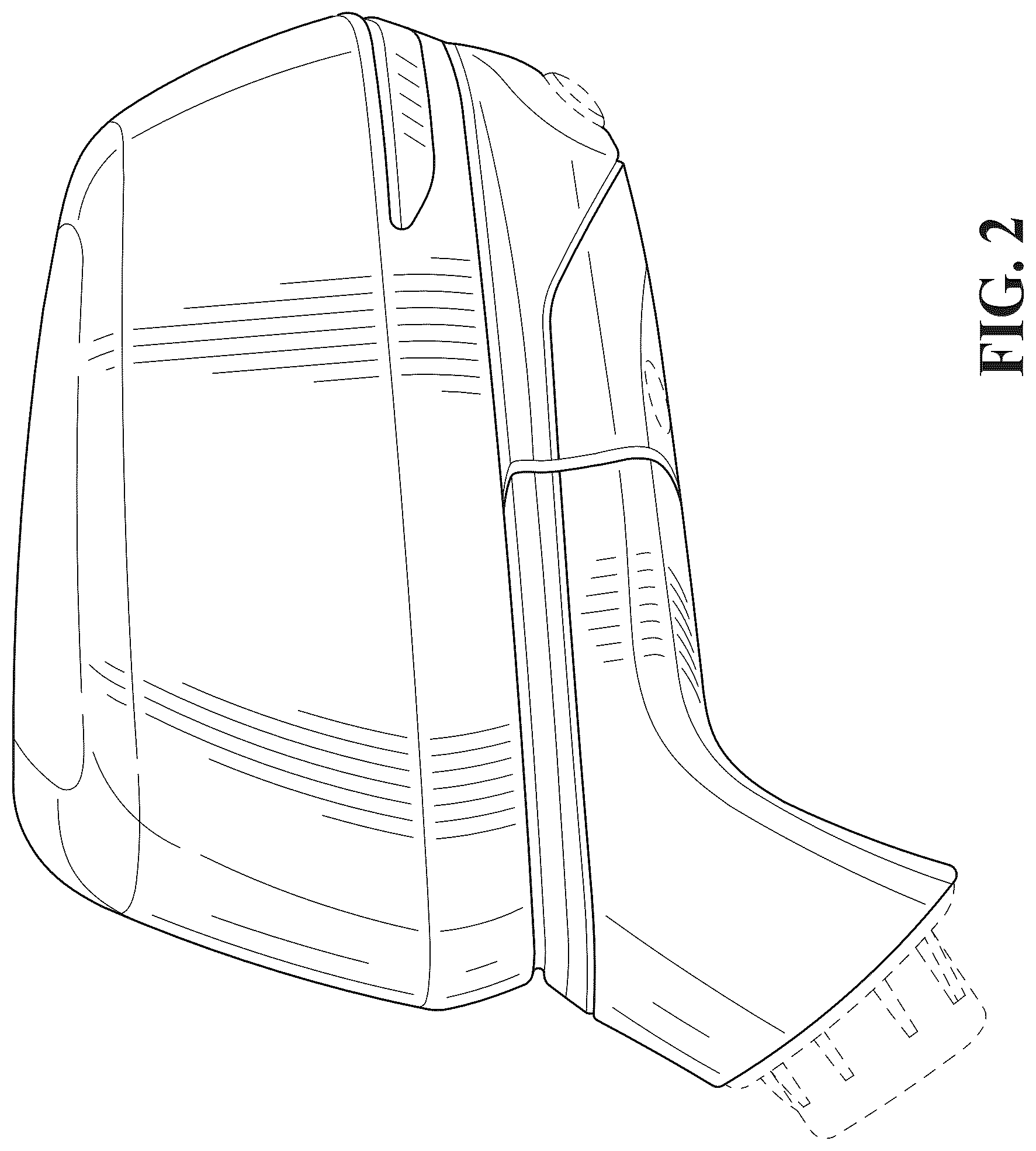 Patent USD1044644 Figure 2 – Vehicle outside mirror