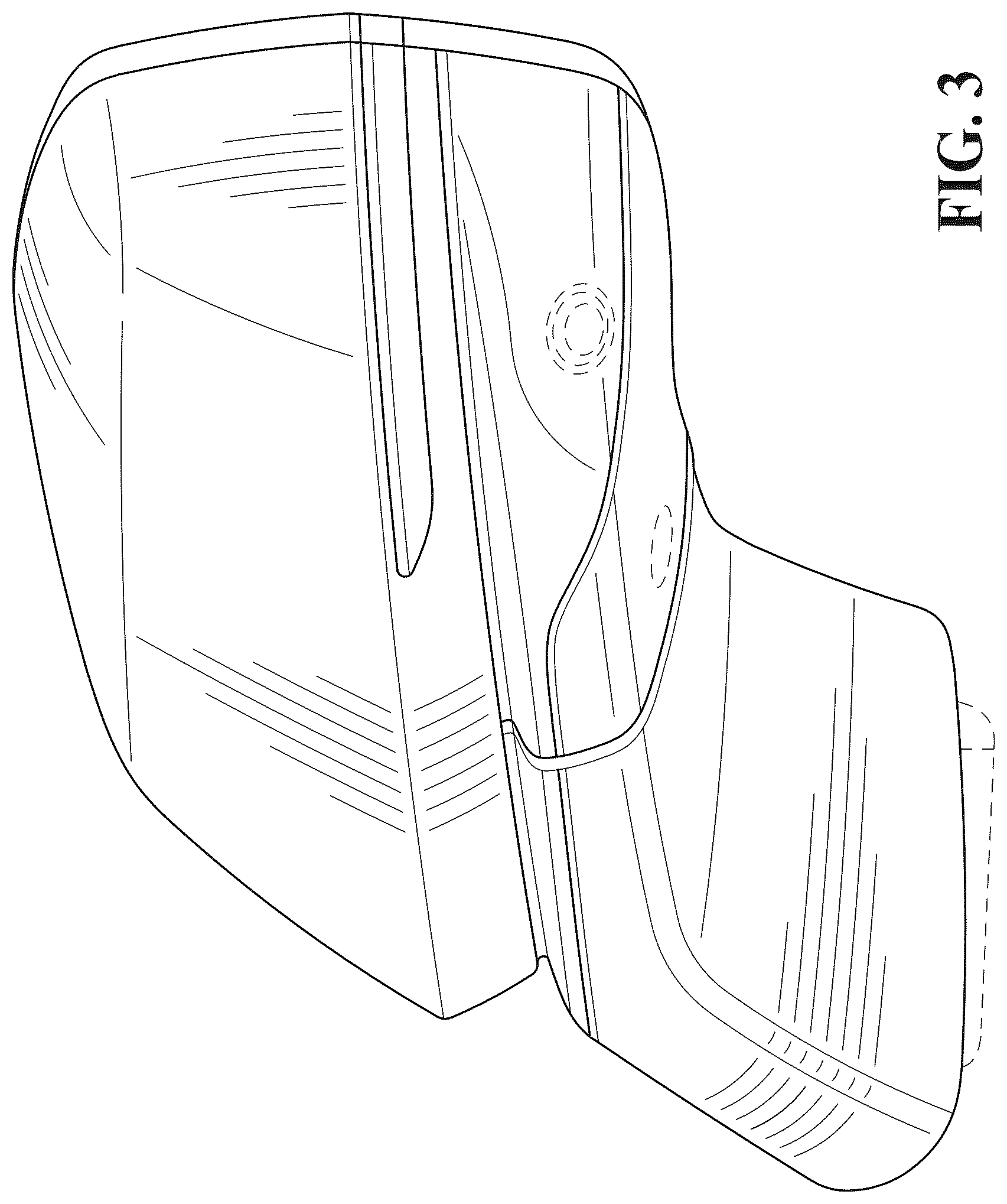 Patent USD1044644 Figure 3 – Vehicle outside mirror