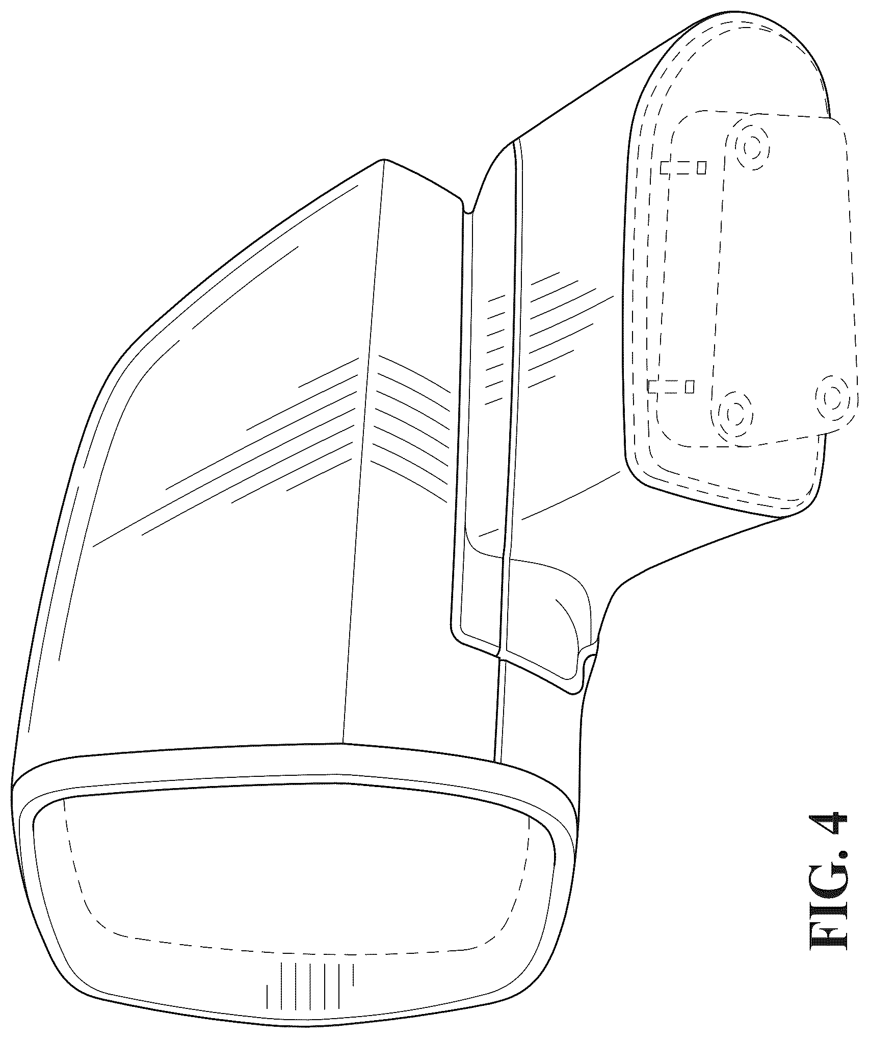 Patent USD1044644 Figure 4 – Vehicle outside mirror