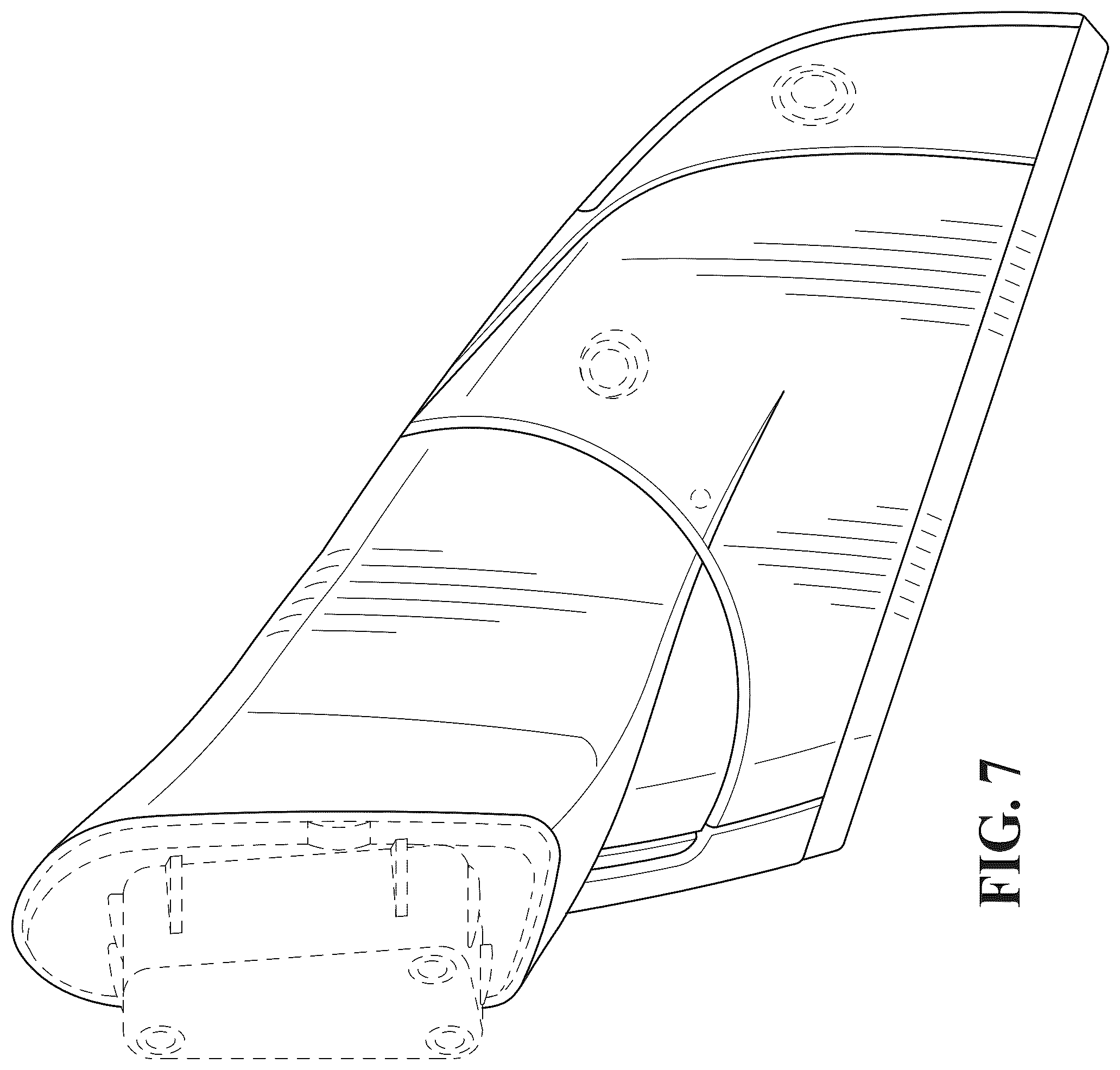 Patent USD1044644 Figure 7 – Vehicle outside mirror