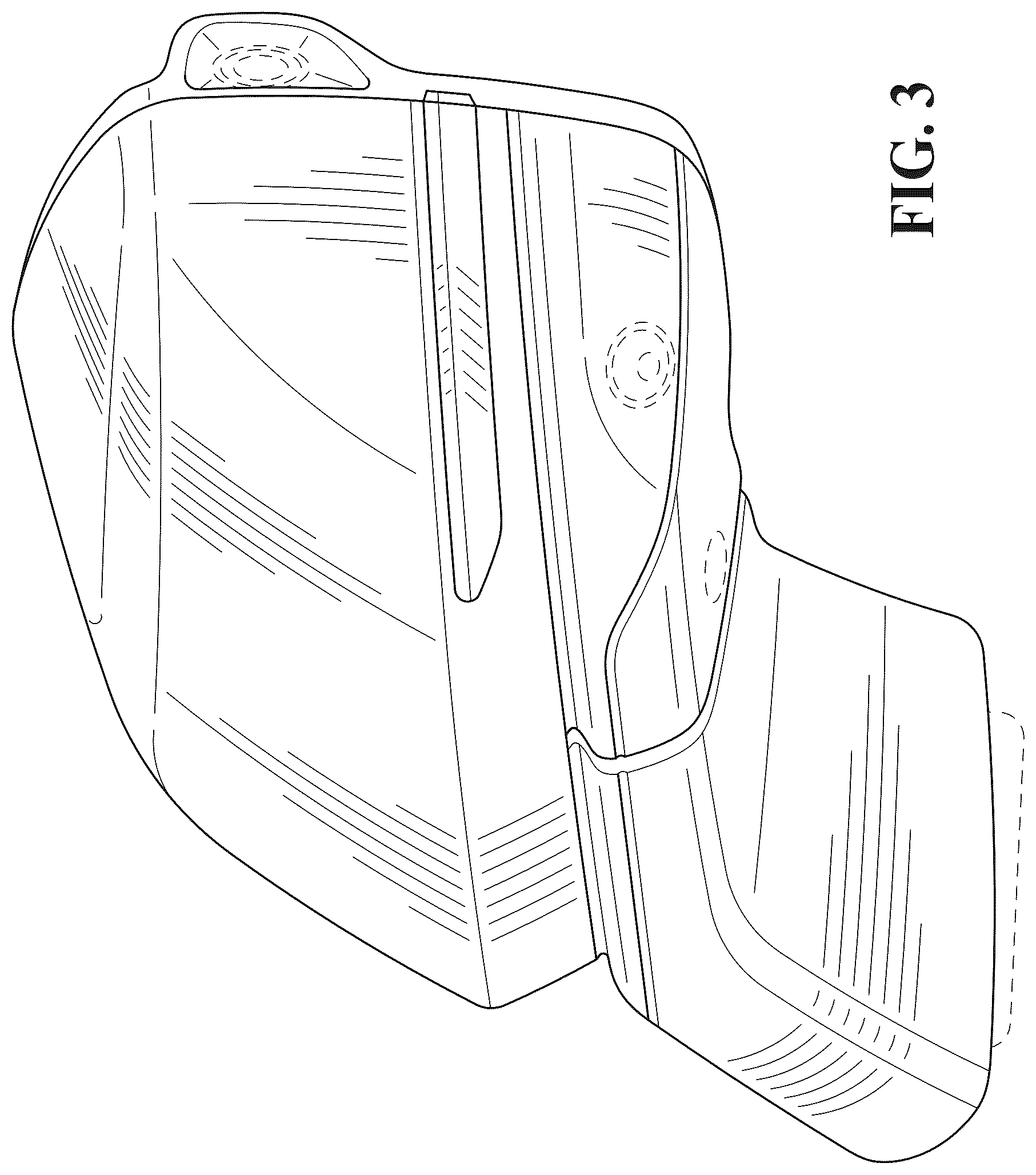 Patent USD1044645 Figure 3 – Vehicle outside mirror