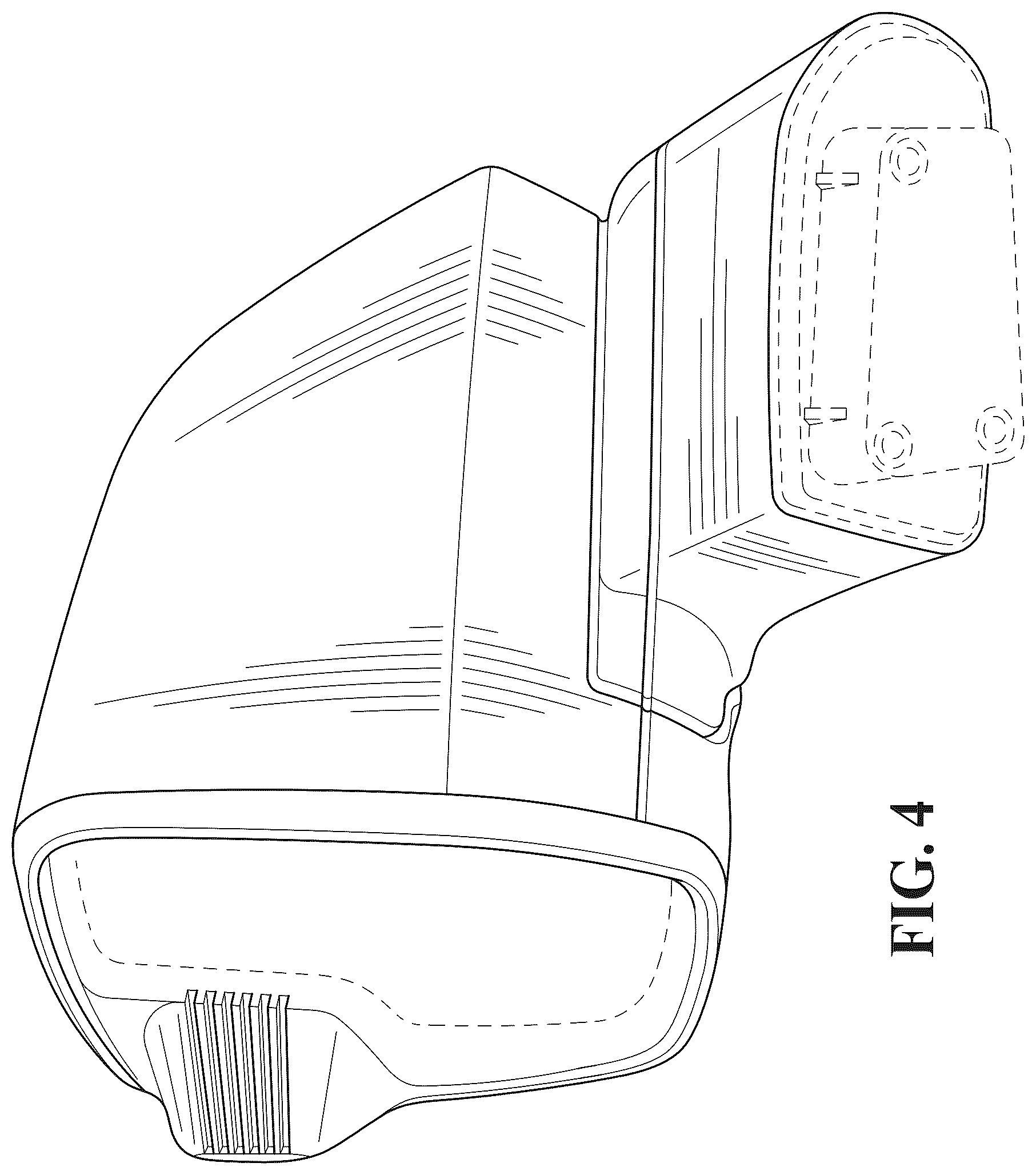 Patent USD1044645 Figure 4 – Vehicle outside mirror