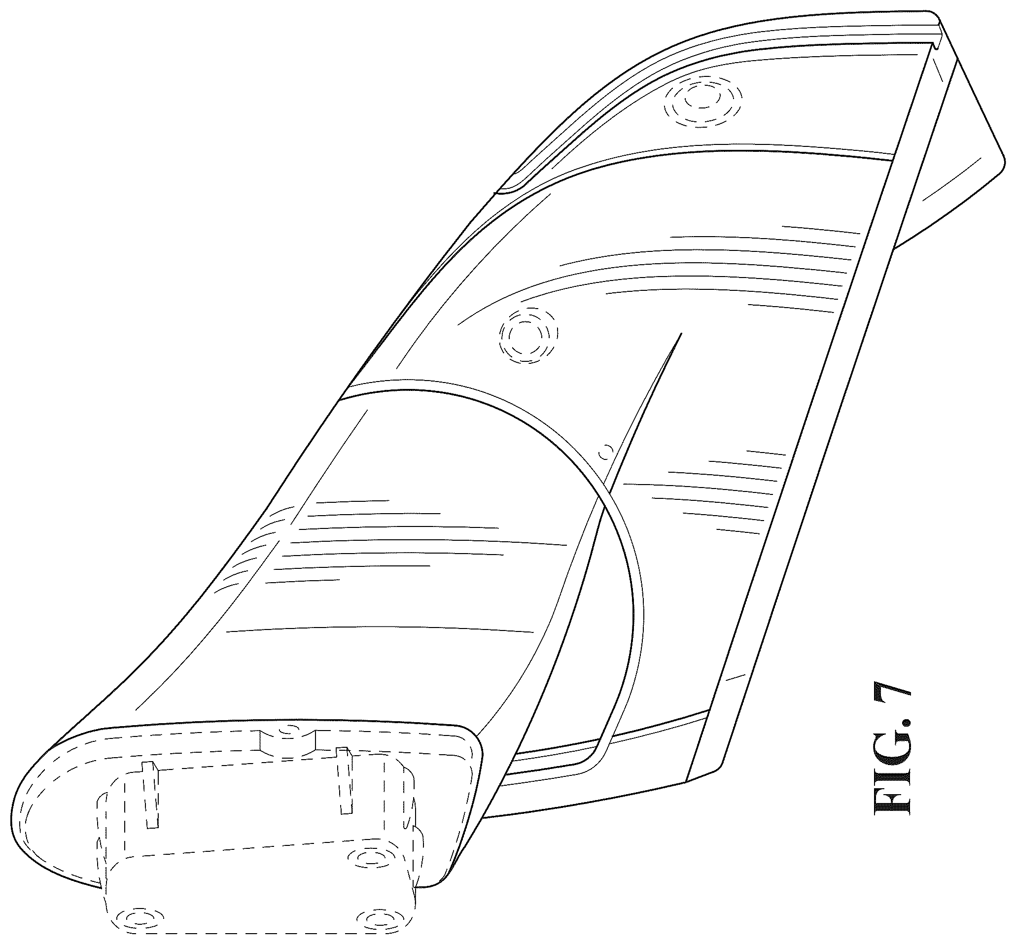 Patent USD1044645 Figure 7 – Vehicle outside mirror