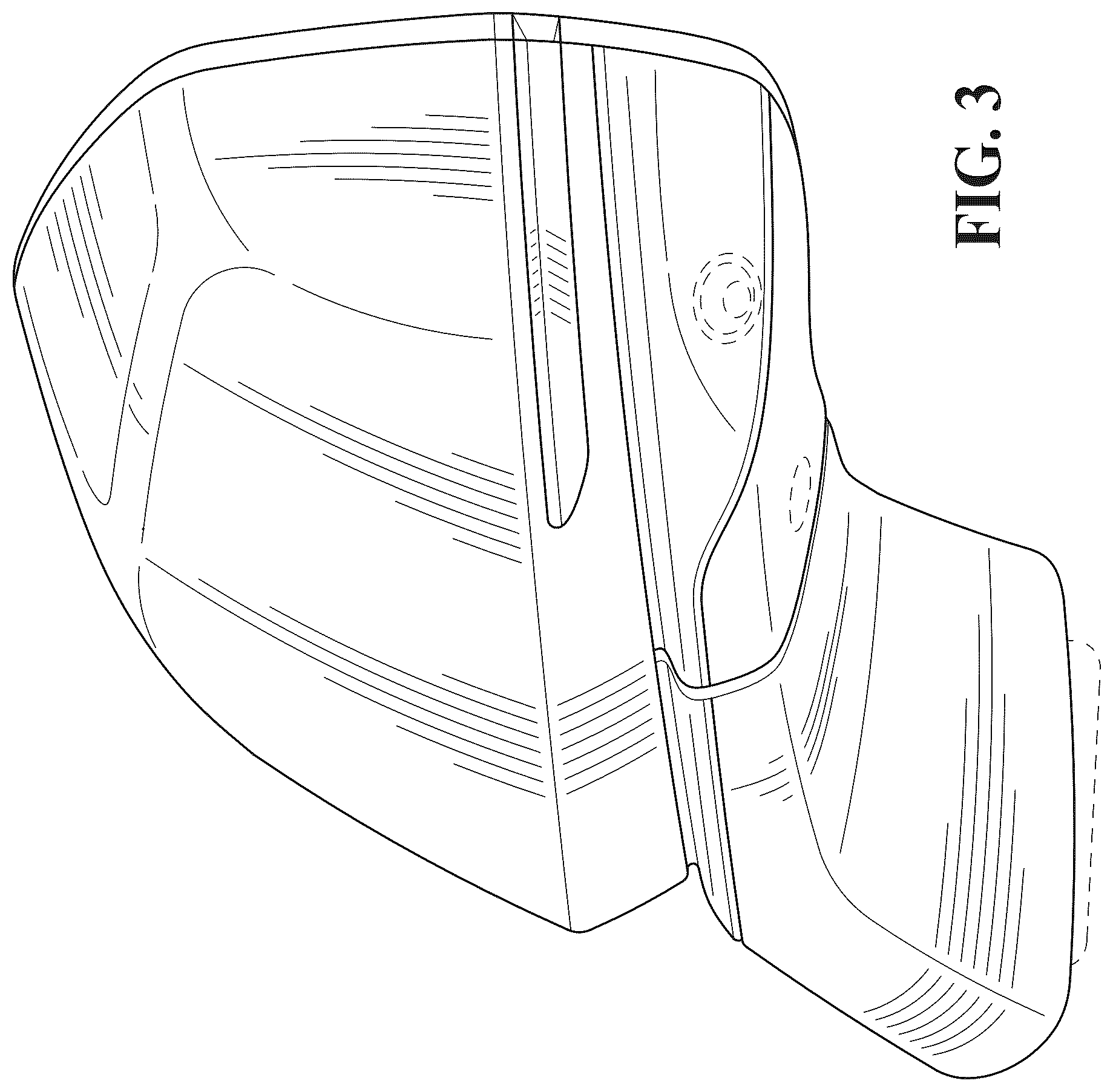 Patent USD1044646 Figure 3 – Vehicle outside mirror