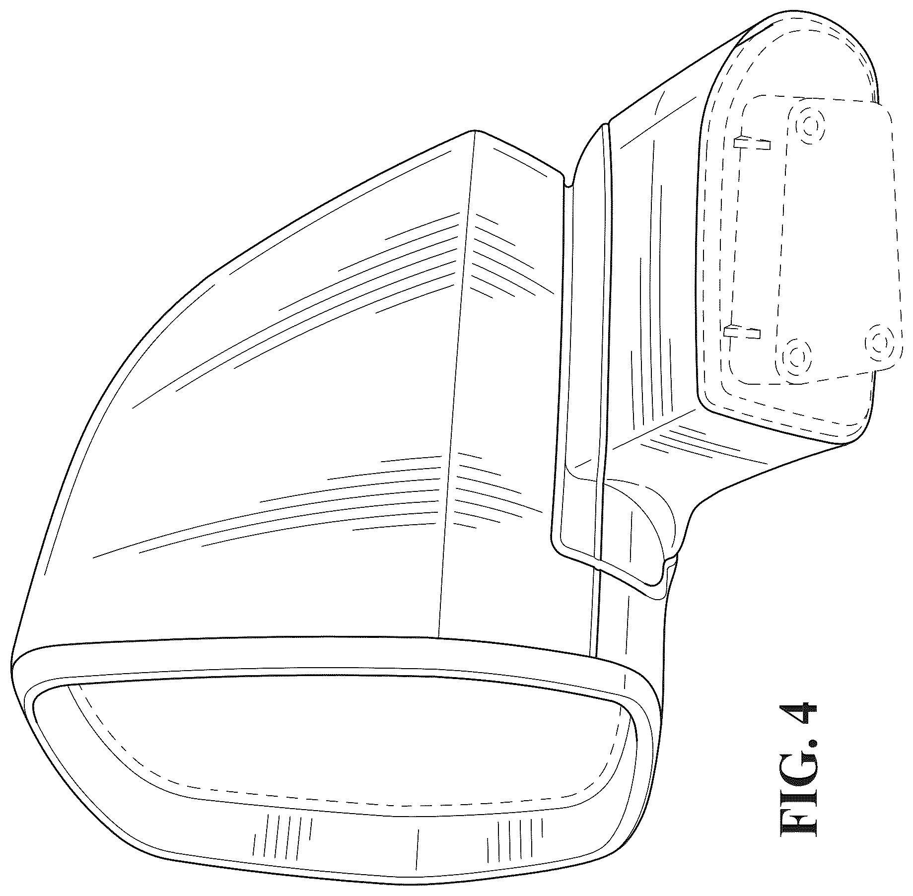 Patent USD1044646 Figure 4 – Vehicle outside mirror