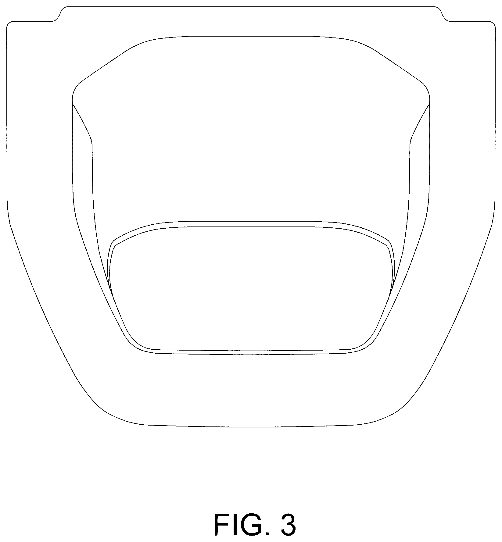 Patent USD1044647 Figure 3 – Closeout bezel for truck