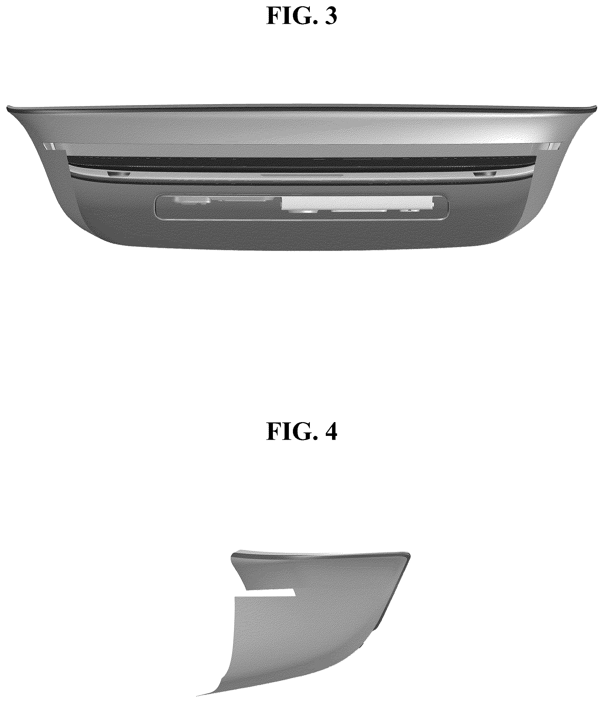 Patent USD1044648 Figure 2 – Crash pad for an automobile