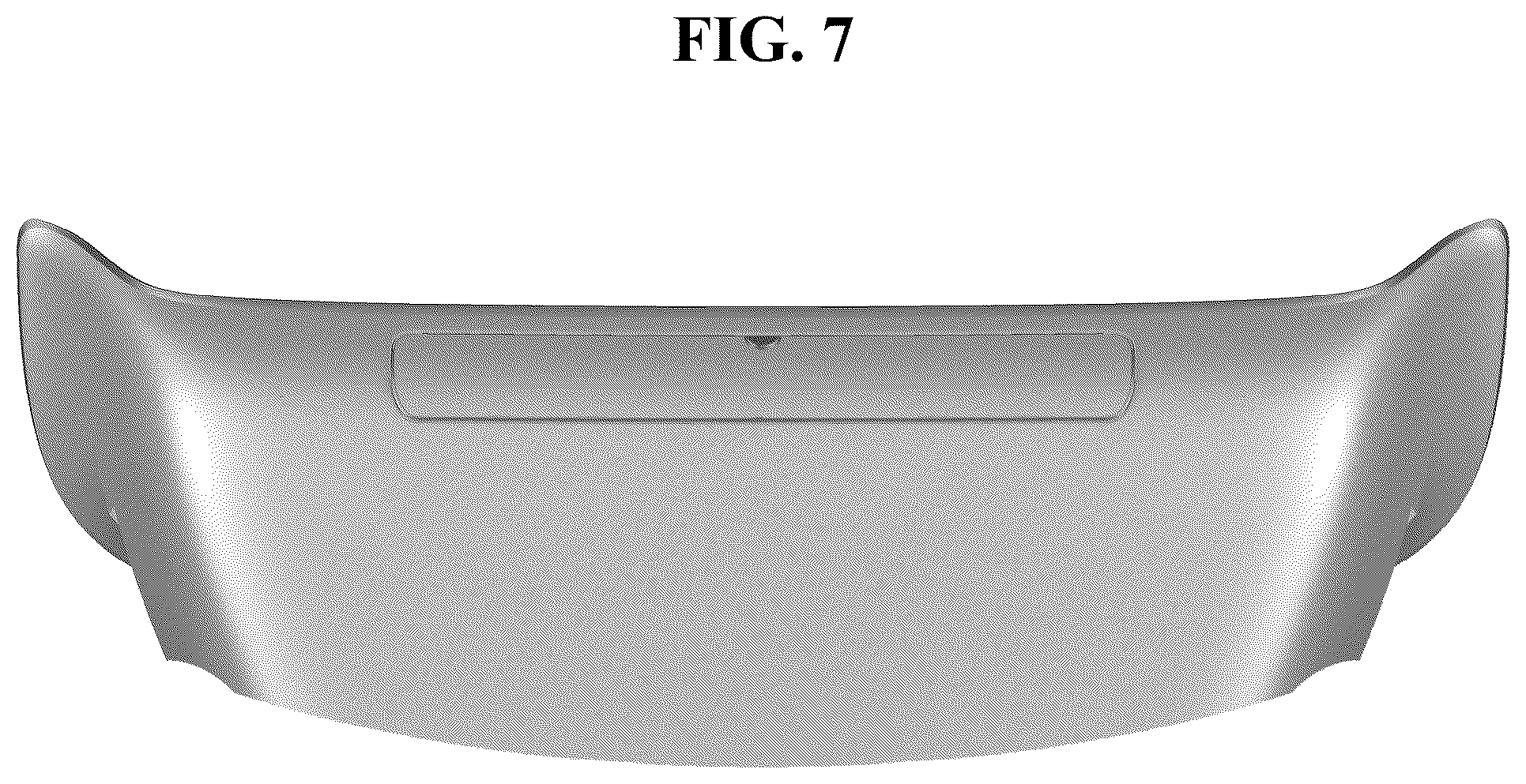 Patent USD1044648 Figure 4 – Crash pad for an automobile