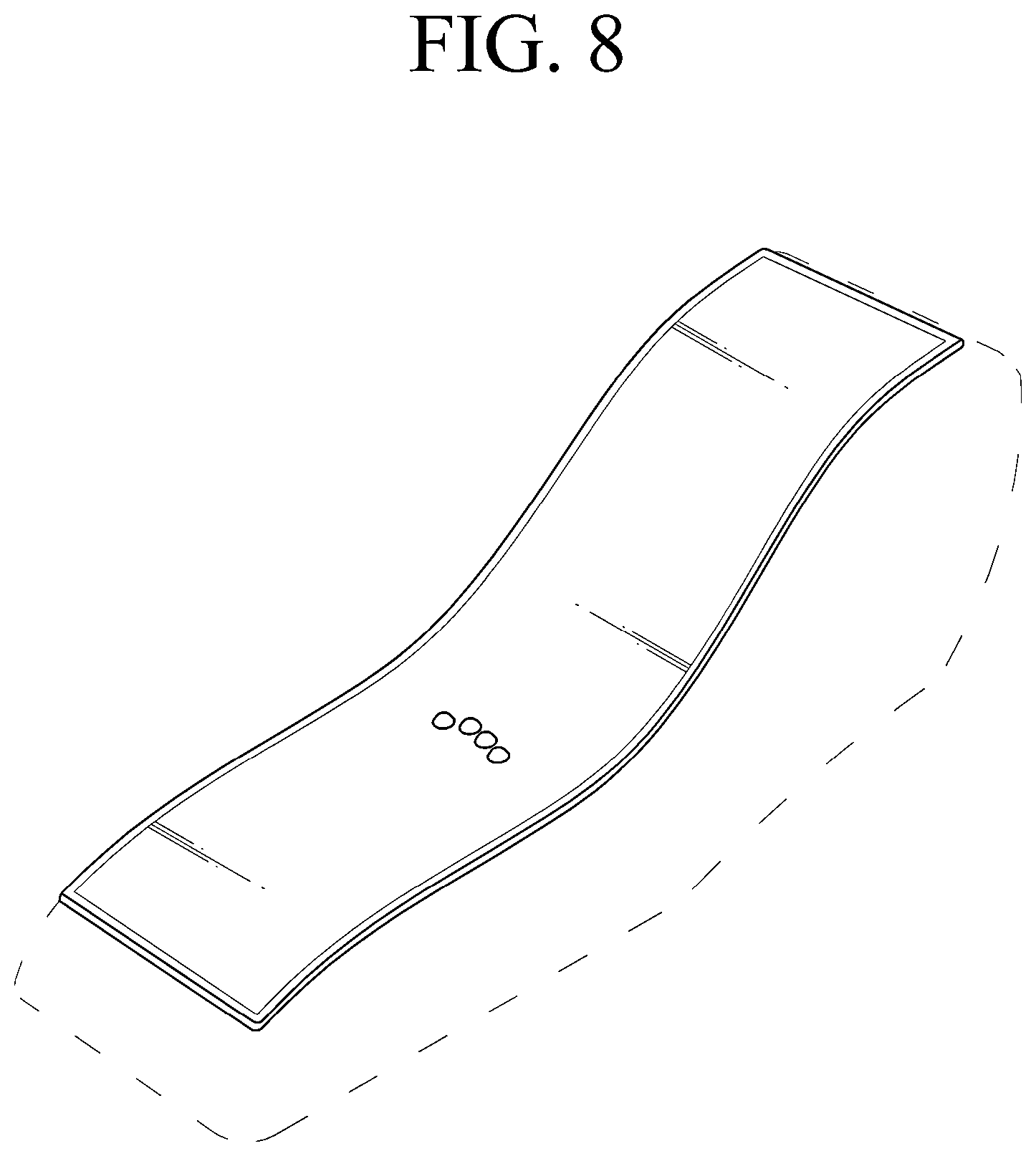 Patent USD1044651 Figure 8 – Center fascia for vehicle