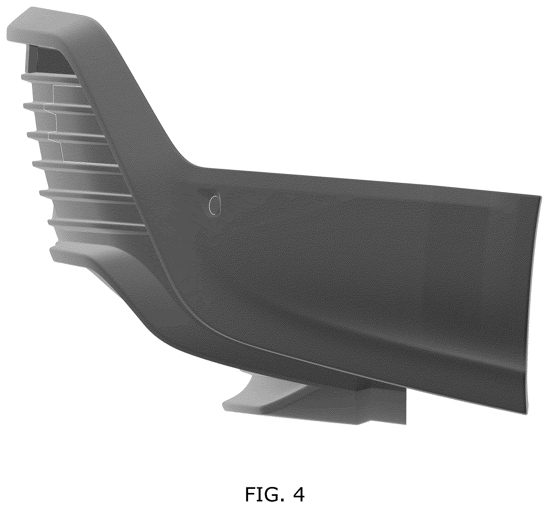 Patent USD1044653 Figure 4 – Rear diffuser for motor vehicle