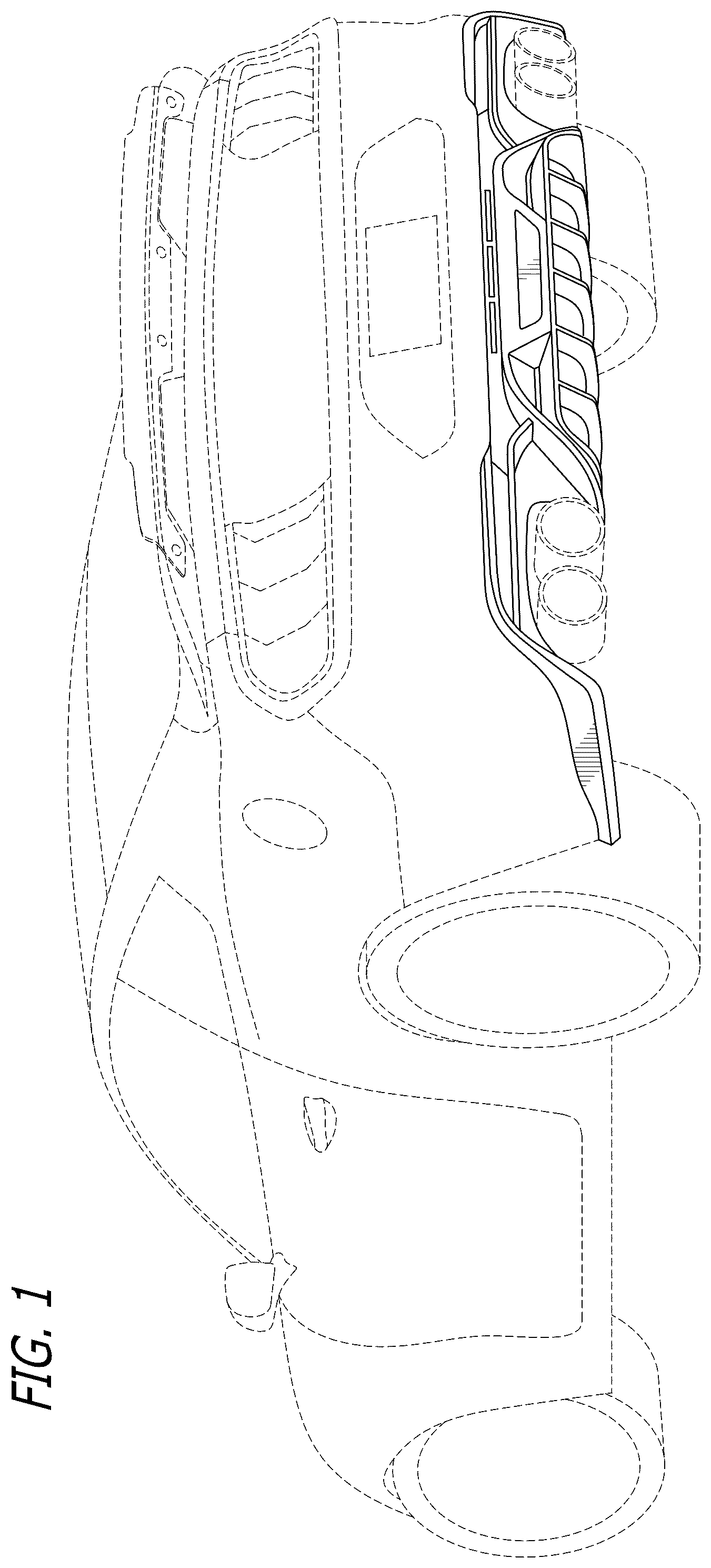 Patent USD1044654 — Automotive rear diffuser — Figure 1