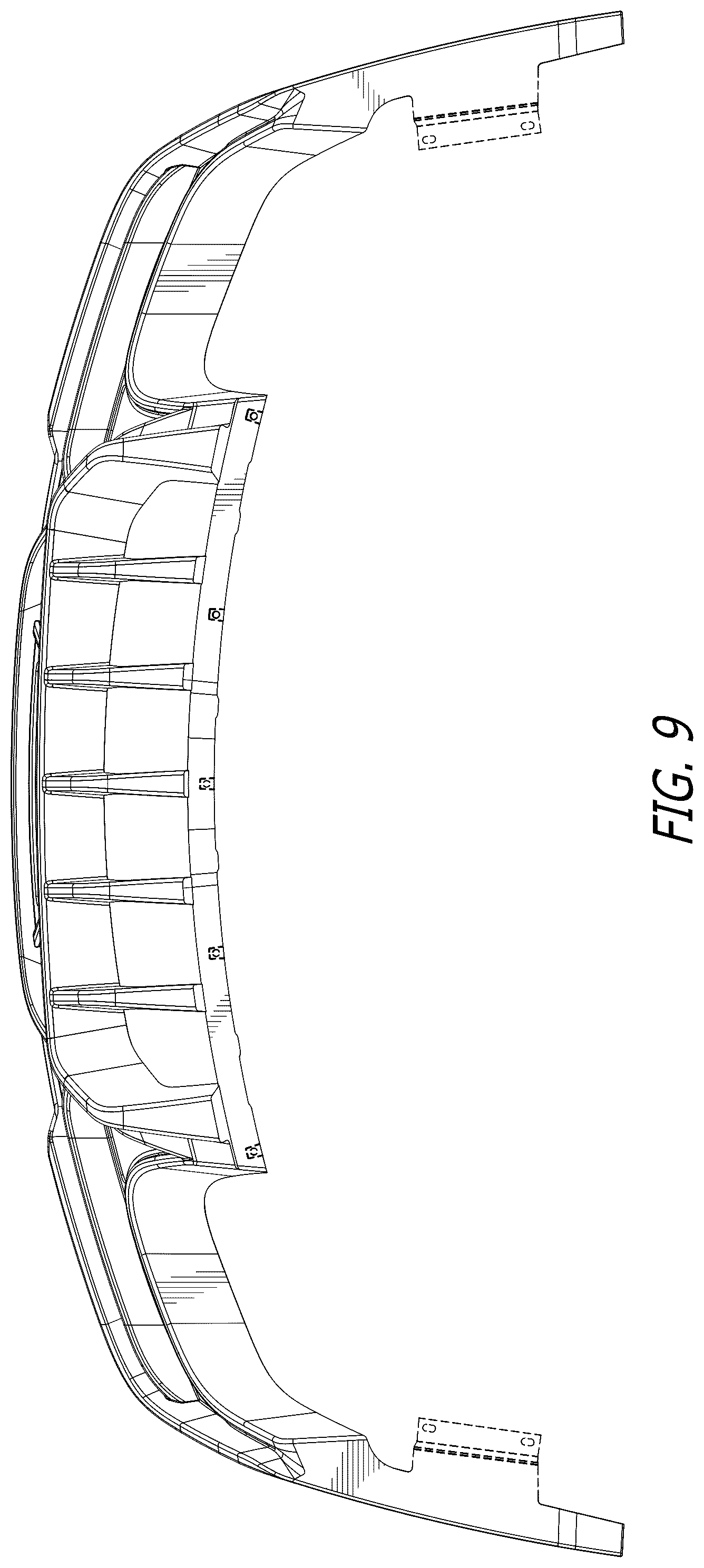 Patent USD1044654 Figure 7 – Automotive rear diffuser