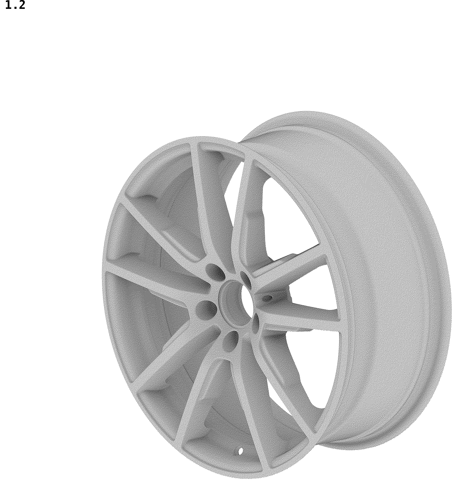 Patent USD1044656 Figure 2 – Vehicle wheel rim