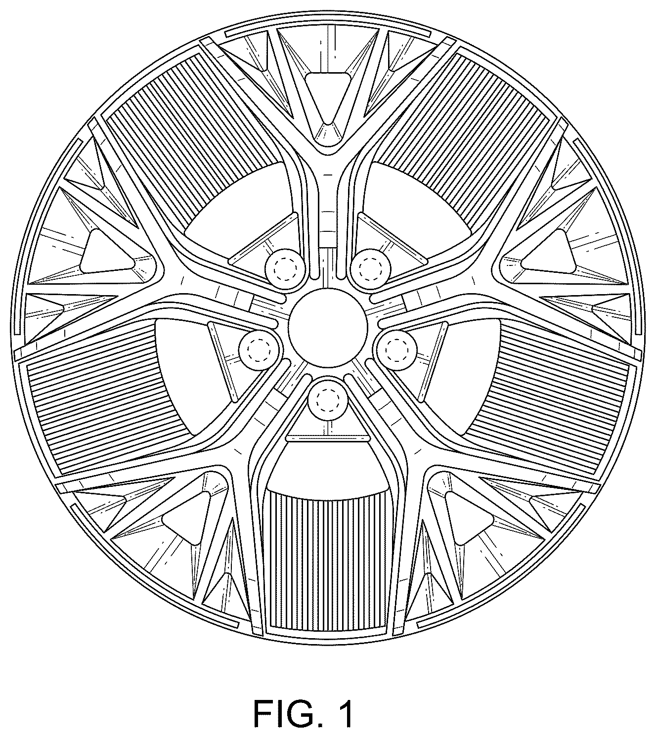 Patent USD1044658 Figure 1 – Wheel hub