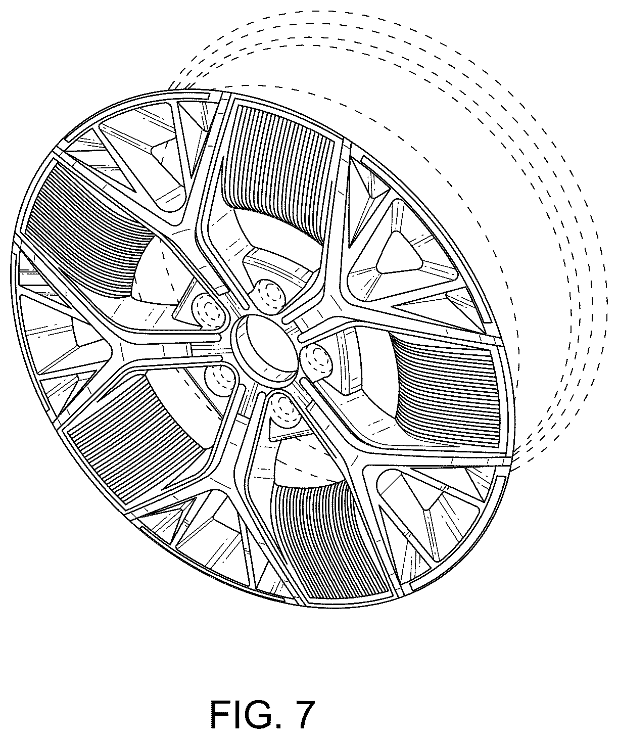 Patent USD1044658 Figure 7 – Wheel hub
