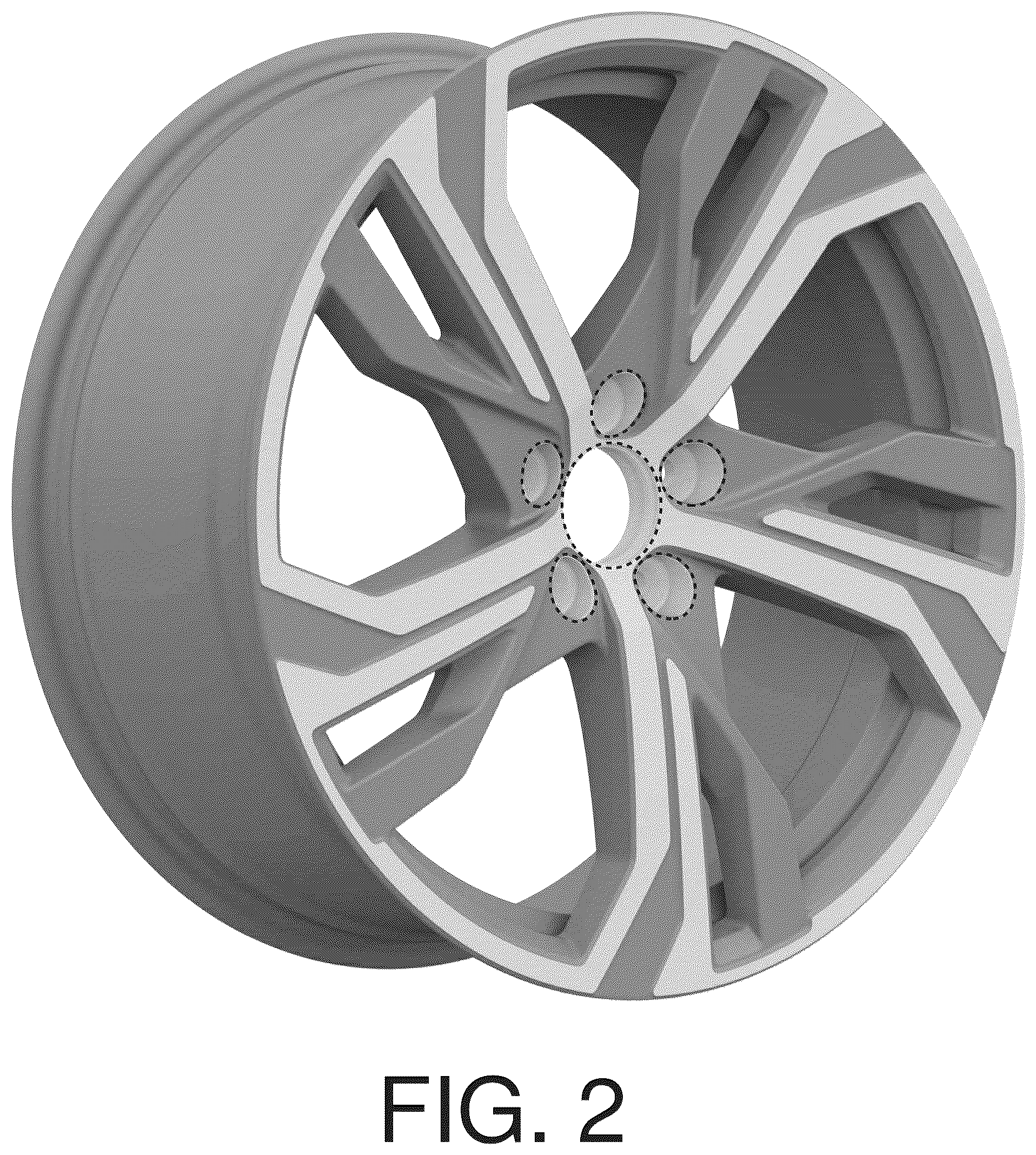 Patent USD1044660 Figure 2 – Vehicle rim