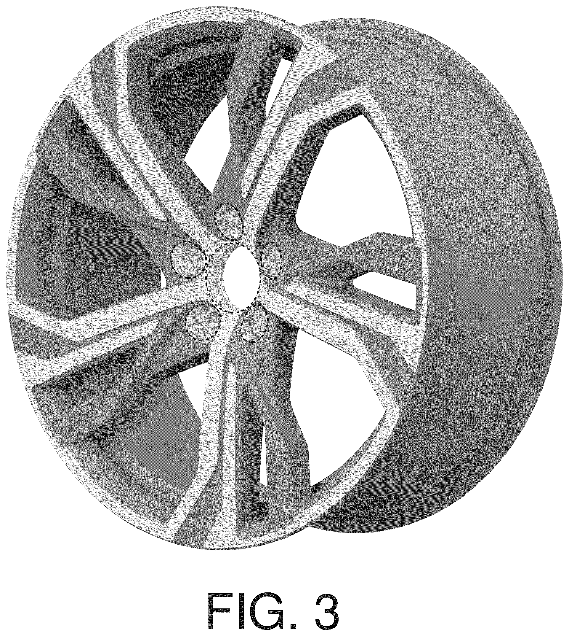 Patent USD1044660 Figure 3 – Vehicle rim
