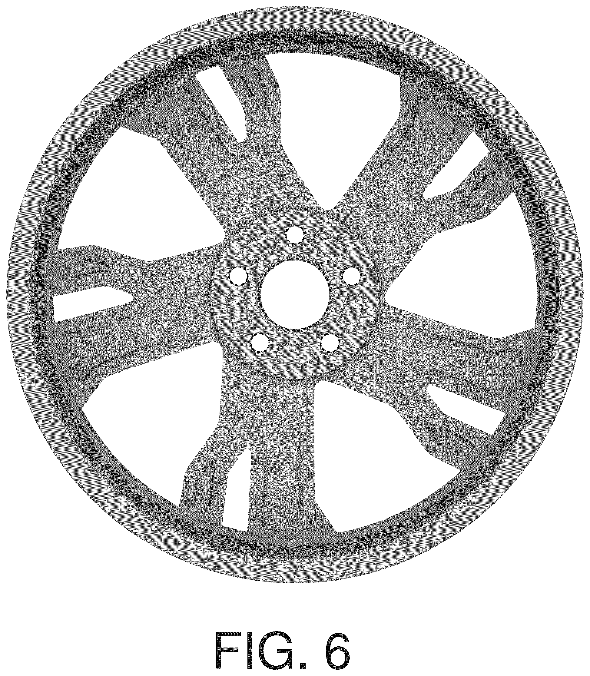 Patent USD1044660 Figure 6 – Vehicle rim