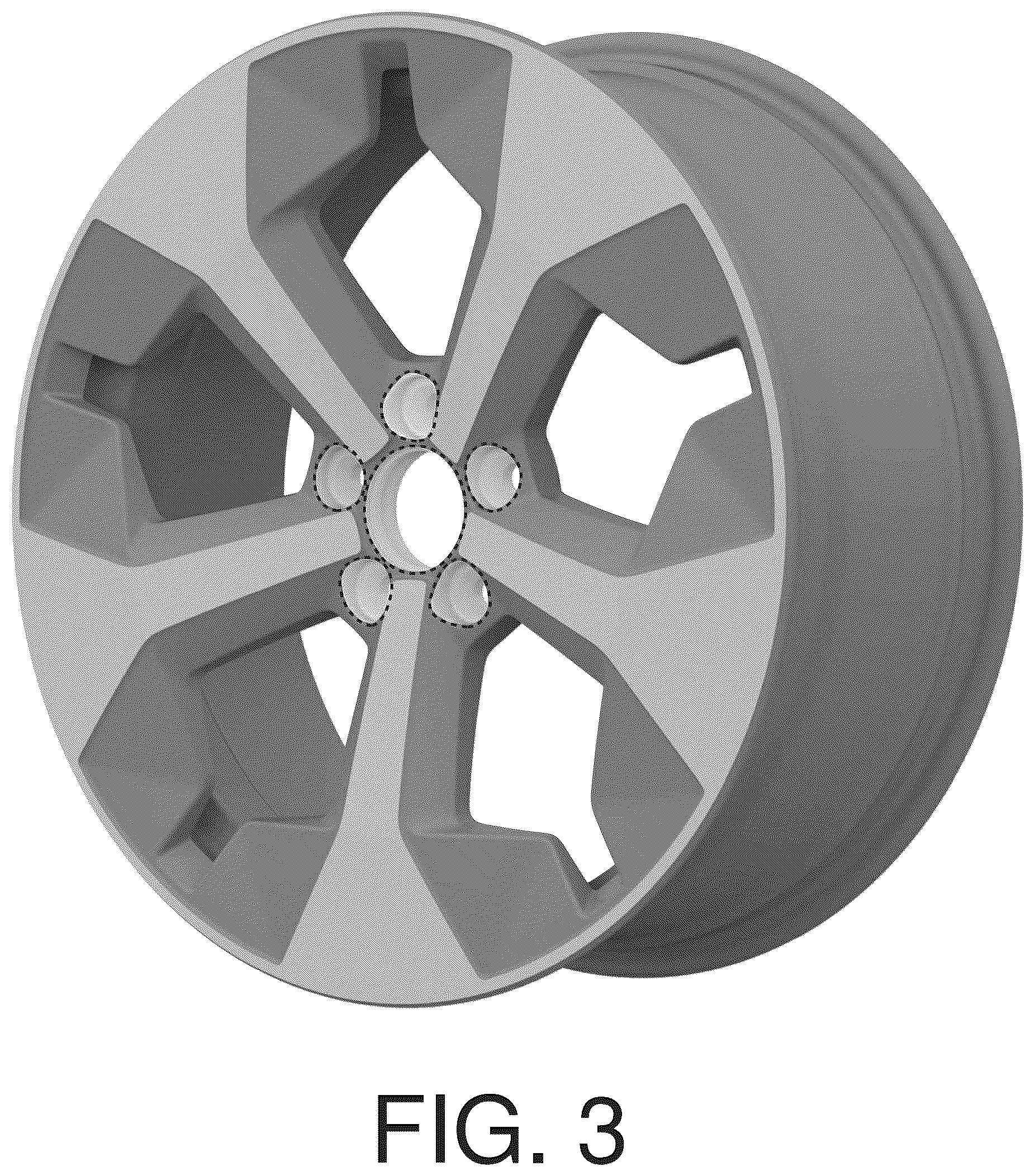 Patent USD1044661 Figure 3 – Vehicle rim