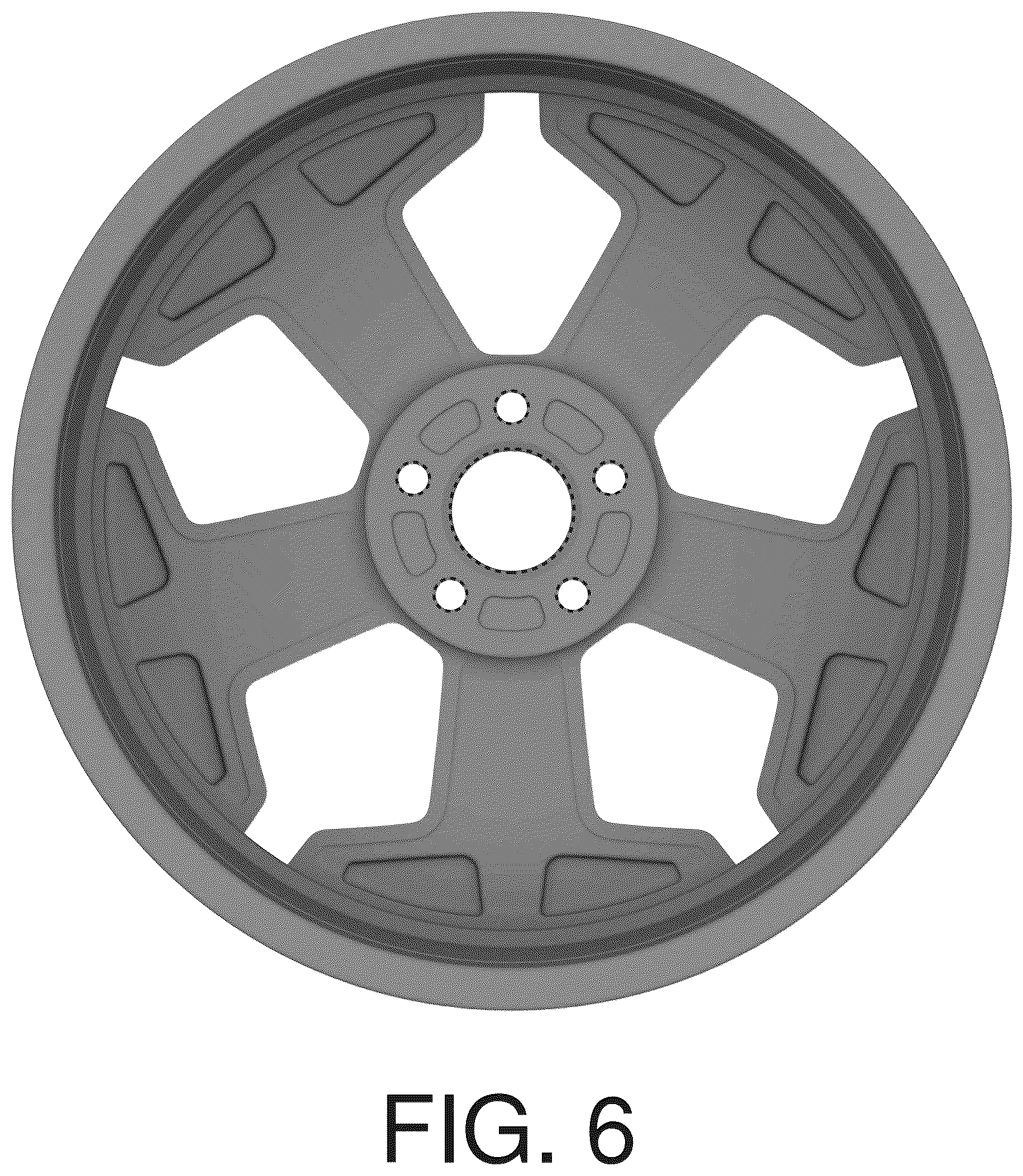 Patent USD1044661 Figure 6 – Vehicle rim