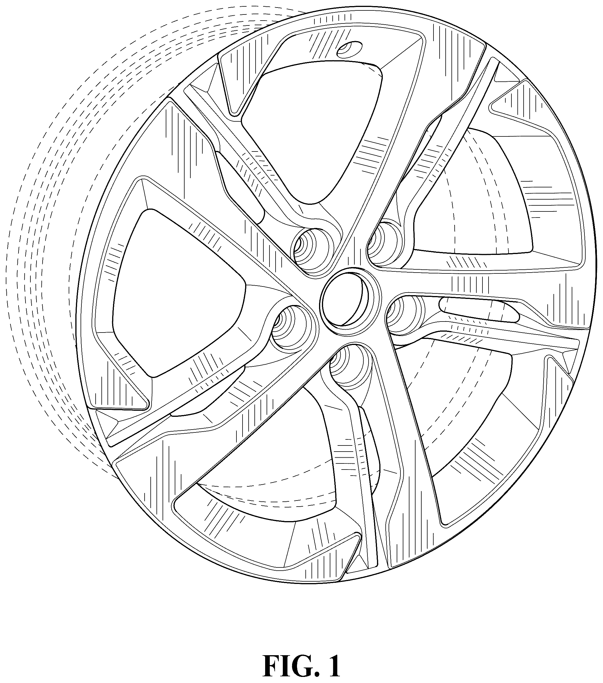 Patent USD1044663 — Vehicle wheel — Figure 1