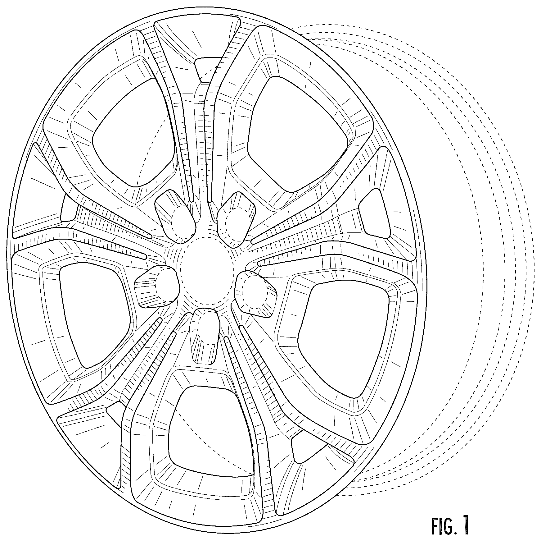 Patent USD1044665 — Vehicle wheel — Figure 1