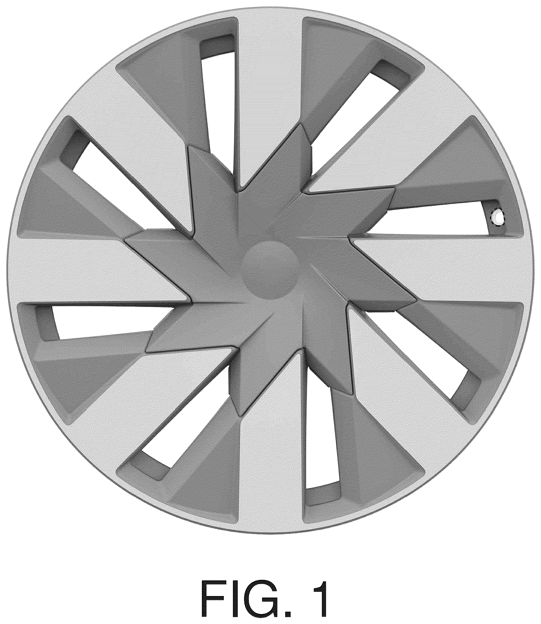 Patent USD1044670 Figure 1 – Vehicle rim