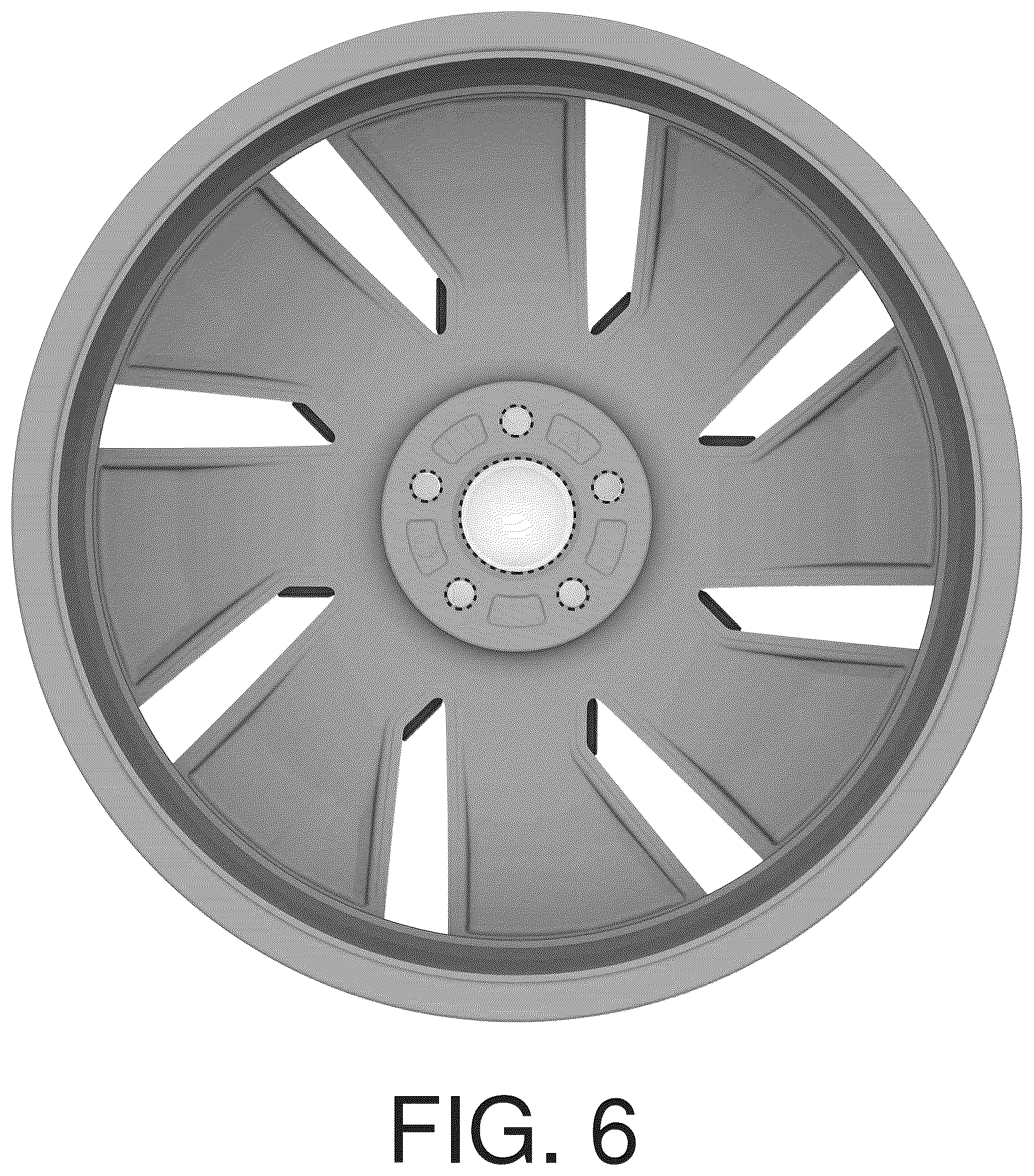 Patent USD1044670 Figure 6 – Vehicle rim