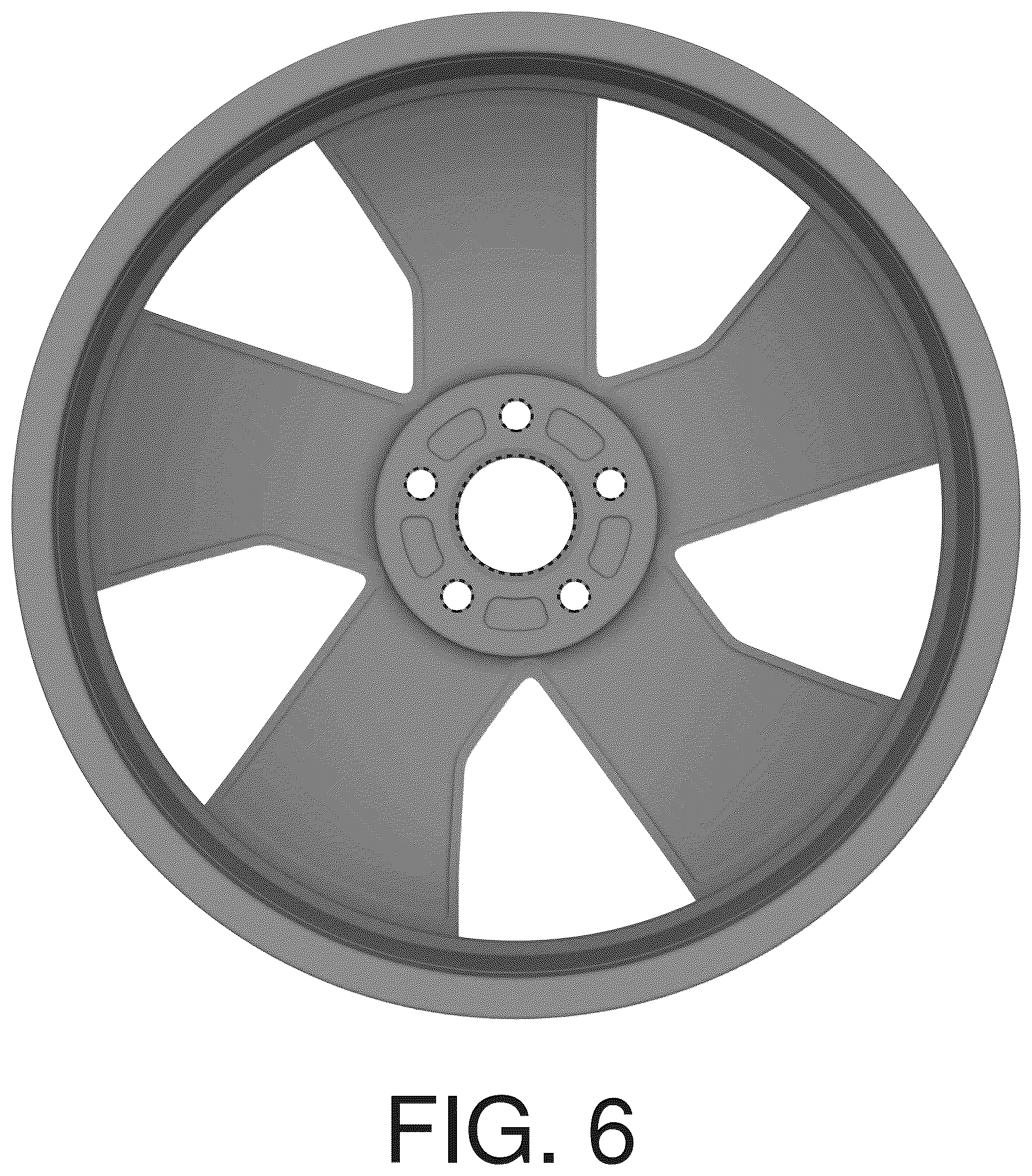 Patent USD1044671 Figure 6 – Vehicle rim