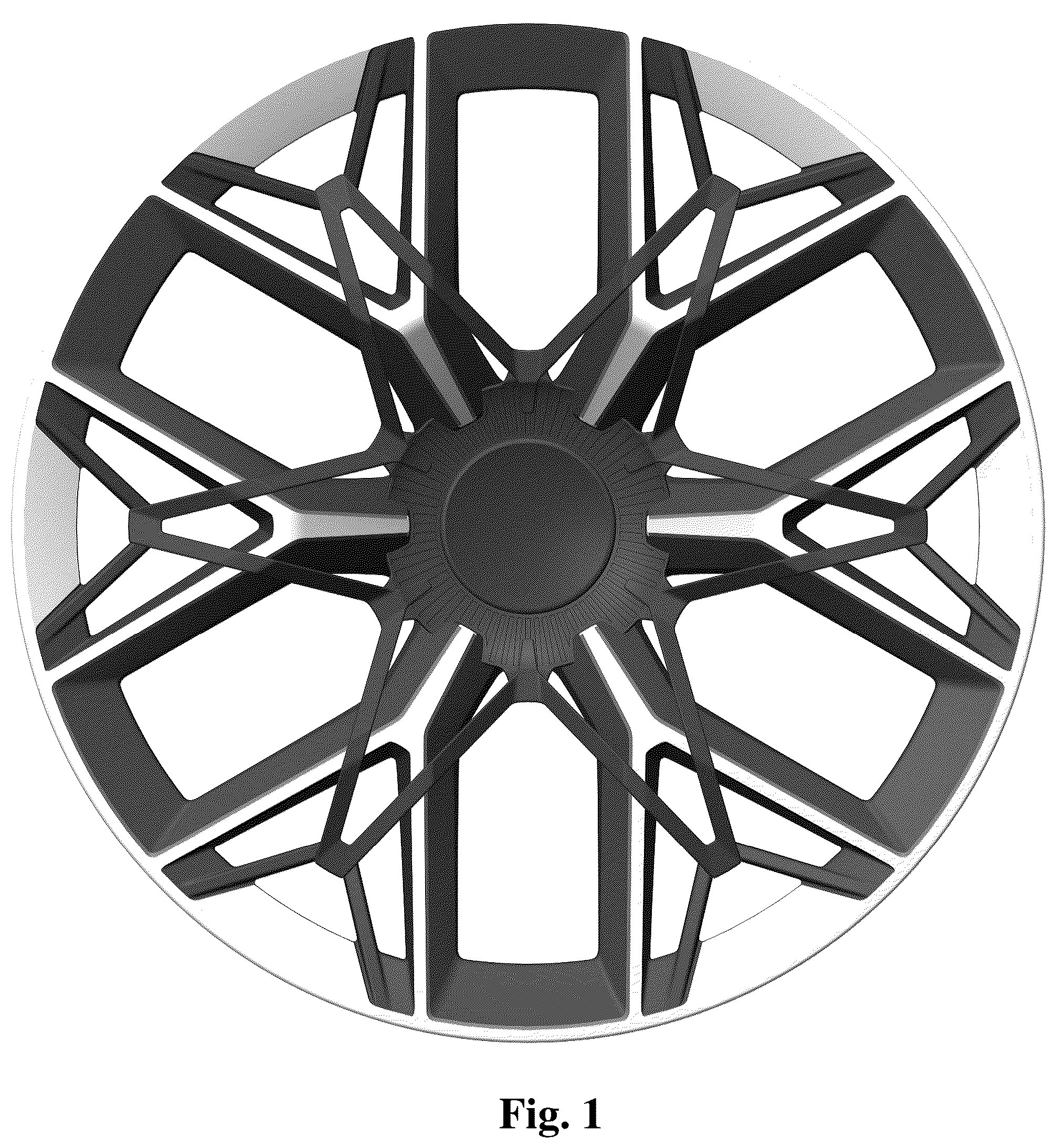 Patent USD1044673 — Vehicle wheel rim — Figure 1