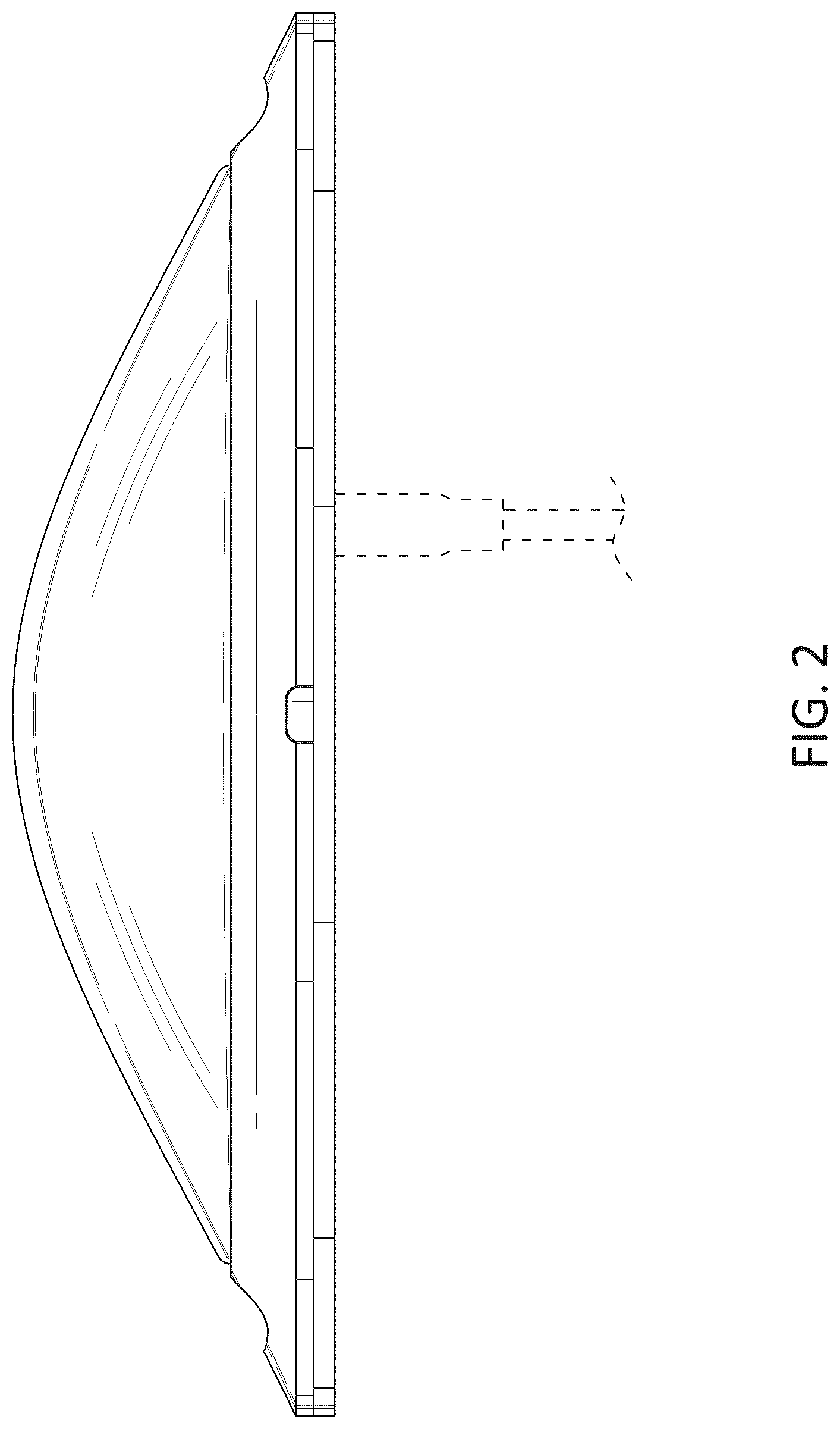 Patent USD1044678 Figure 2 – Anticollision light for aircraft