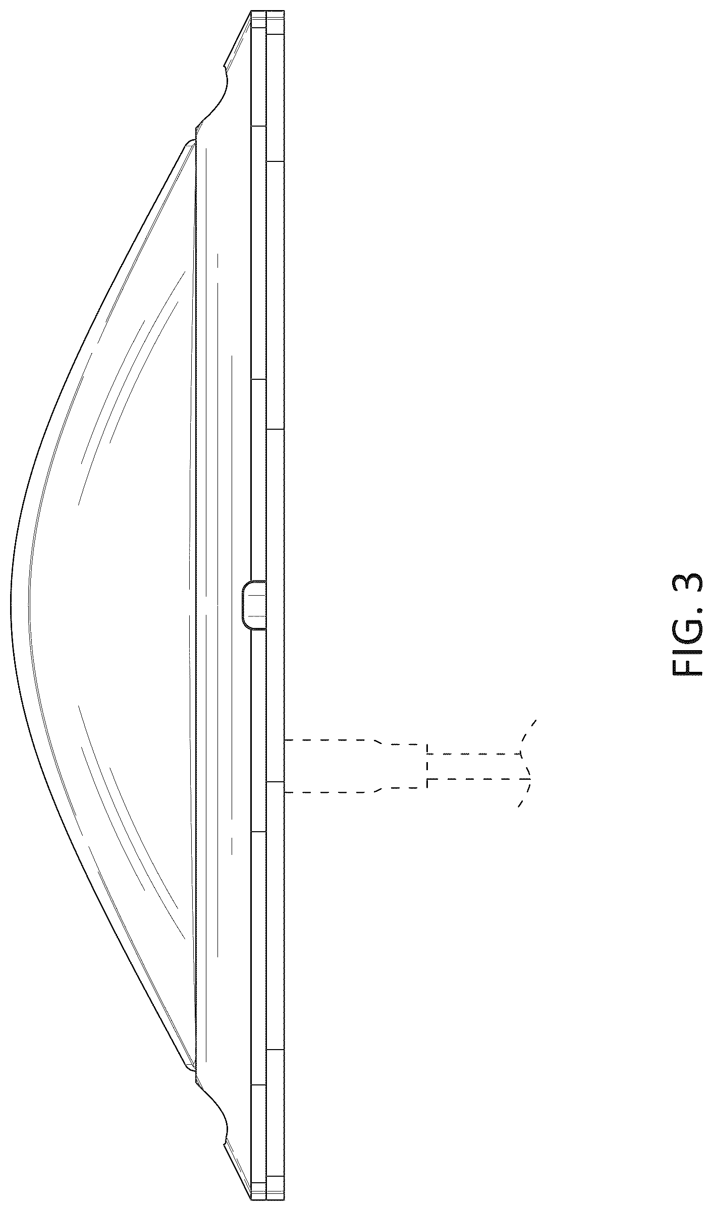 Patent USD1044678 Figure 3 – Anticollision light for aircraft