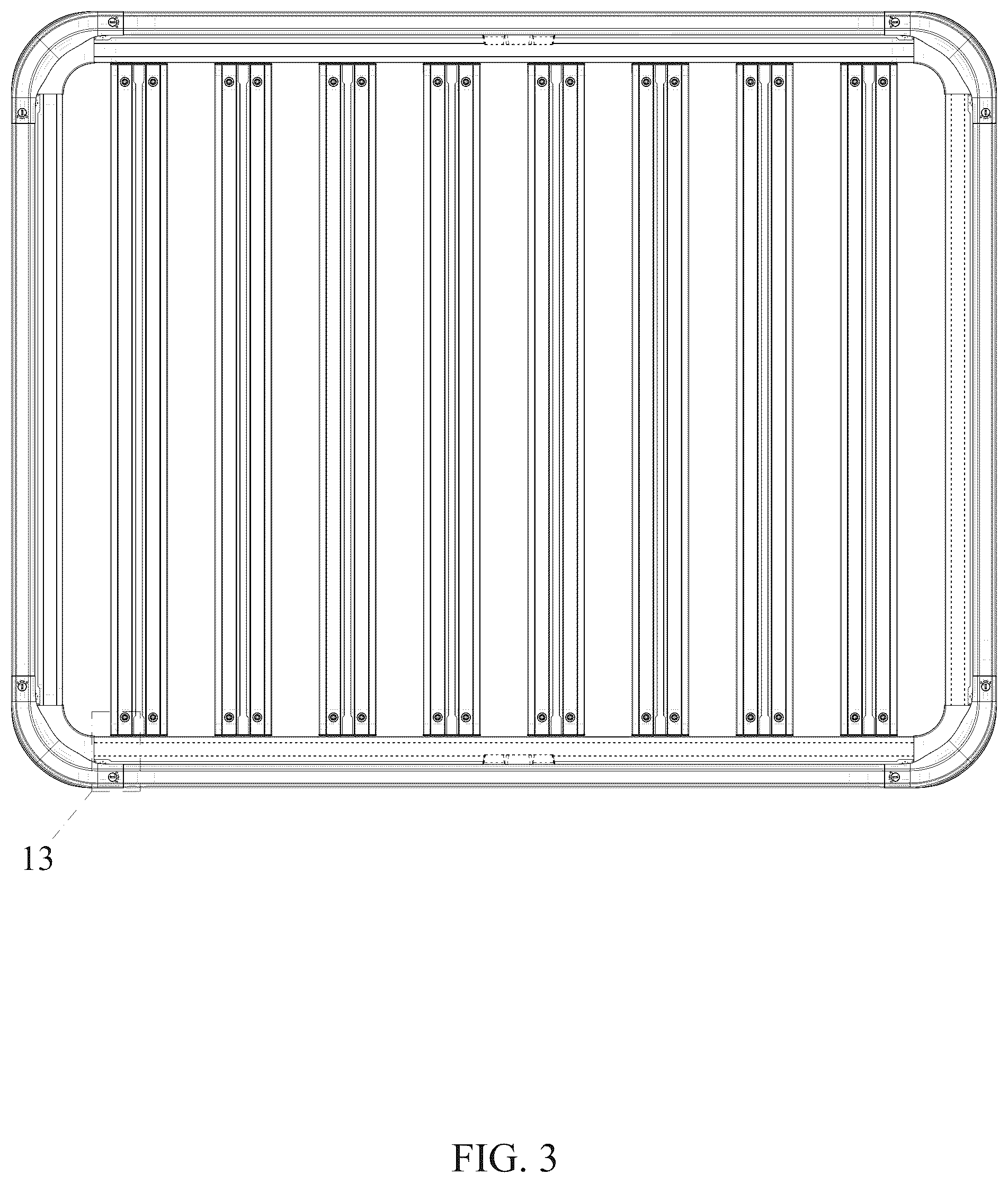 Patent USD1044681 Figure 3 – Roof cargo basket