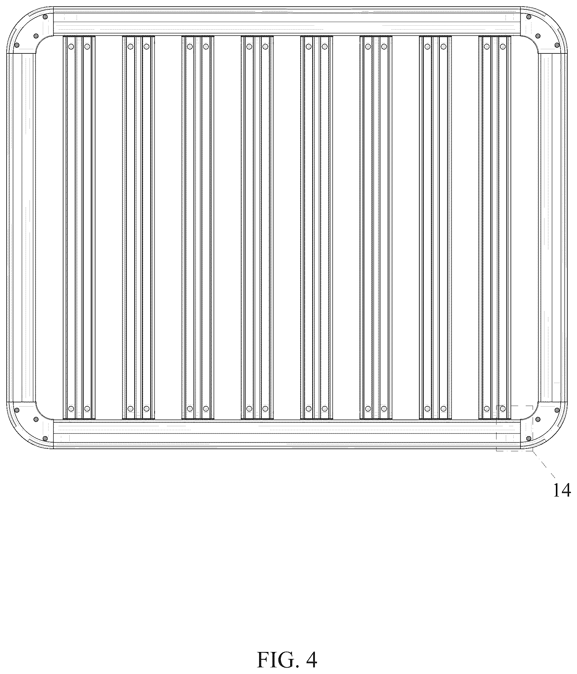 Patent USD1044681 Figure 4 – Roof cargo basket