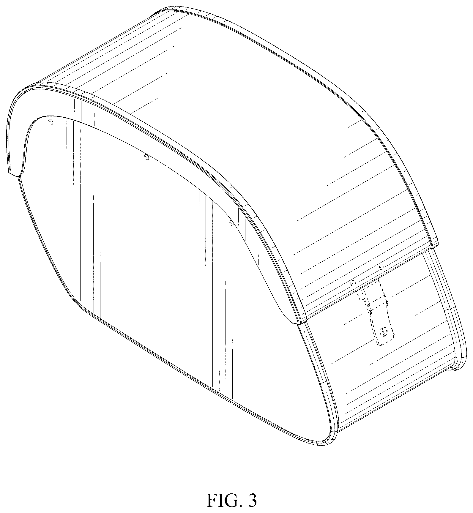 Patent USD1044682 Figure 3 – Saddle bag