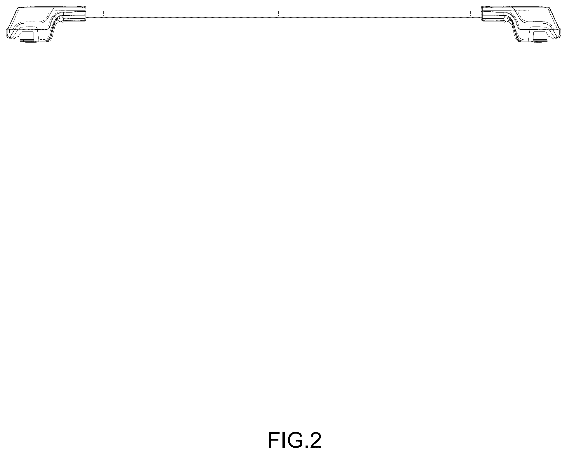 Patent USD1044683 Figure 2 – Crossbar for car