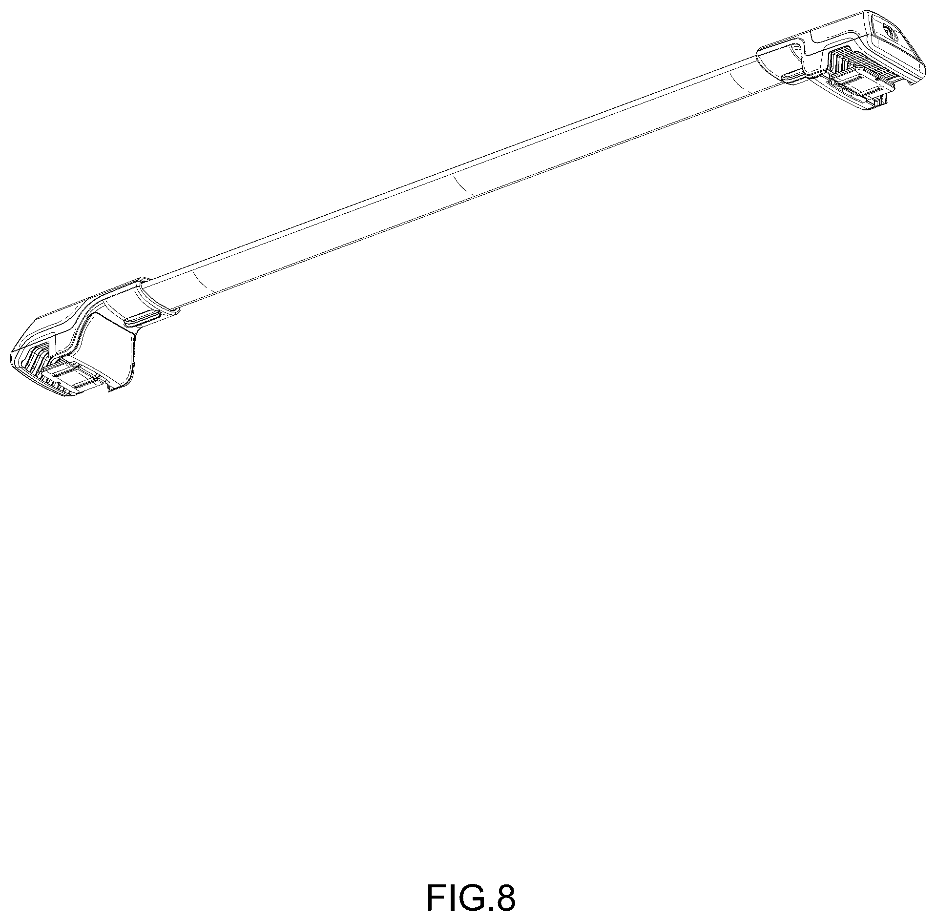 Patent USD1044683 Figure 8 – Crossbar for car