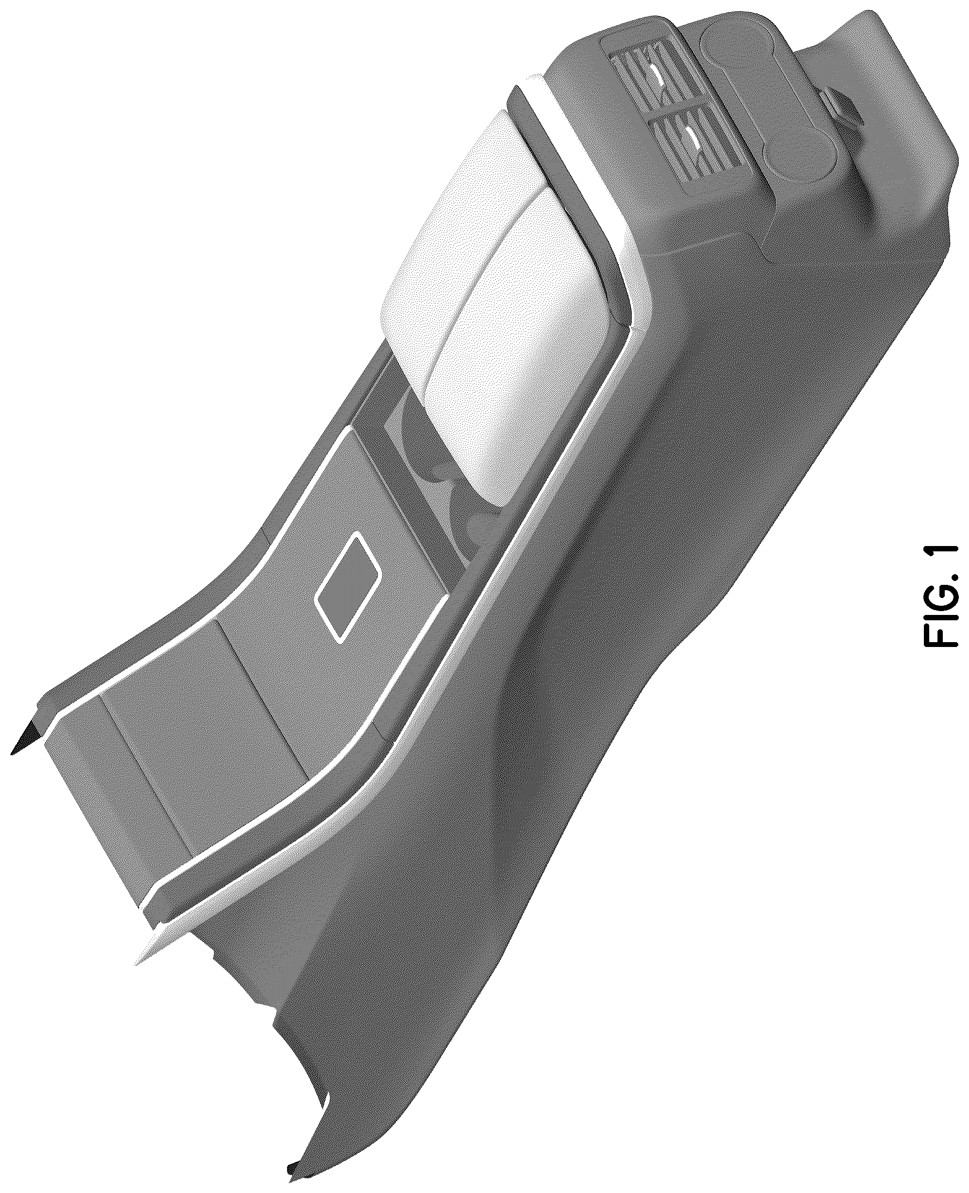 Patent USD1044685 — Vehicle center console — Figure 1