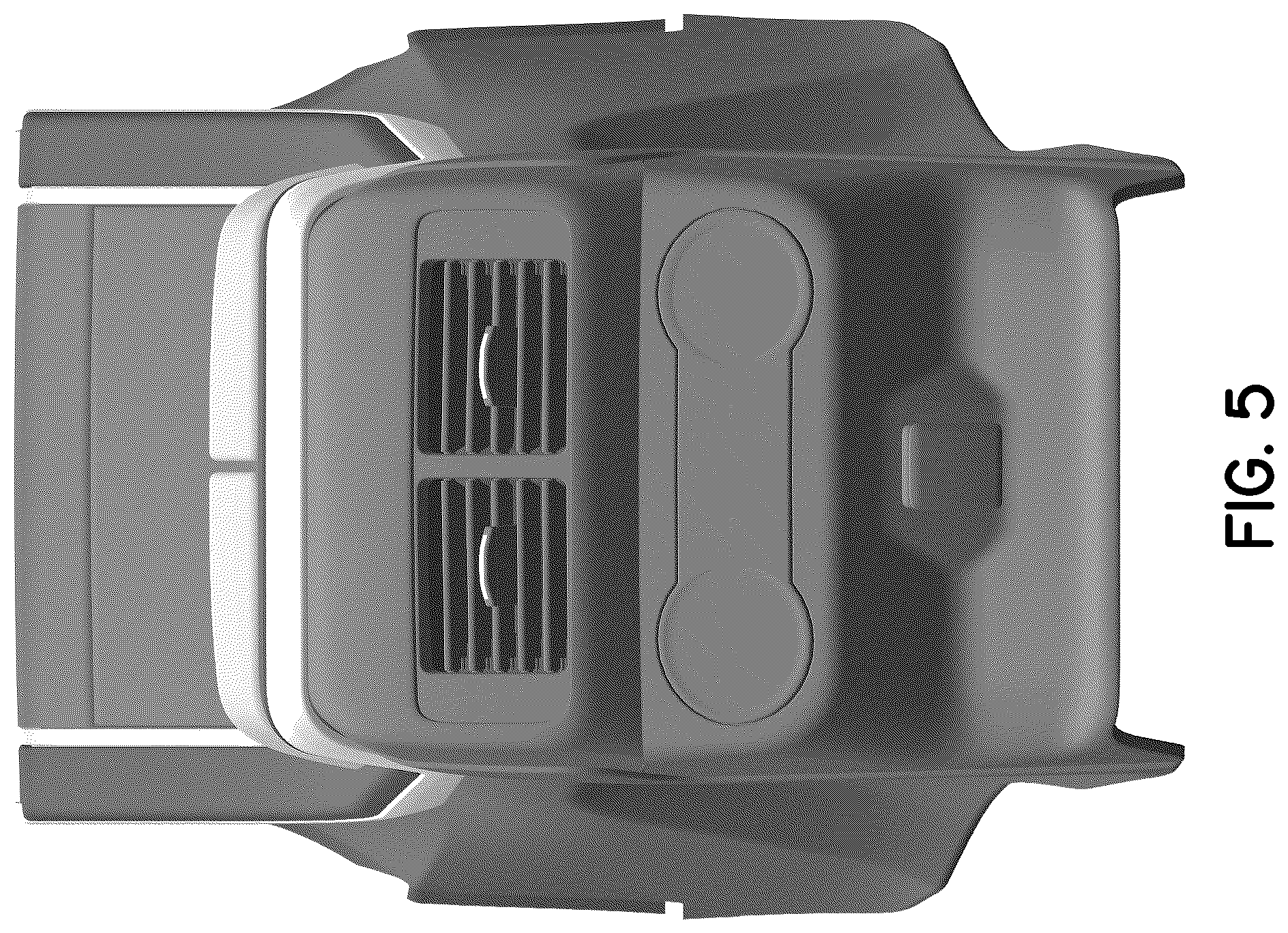 Patent USD1044685 Figure 5 – Vehicle center console