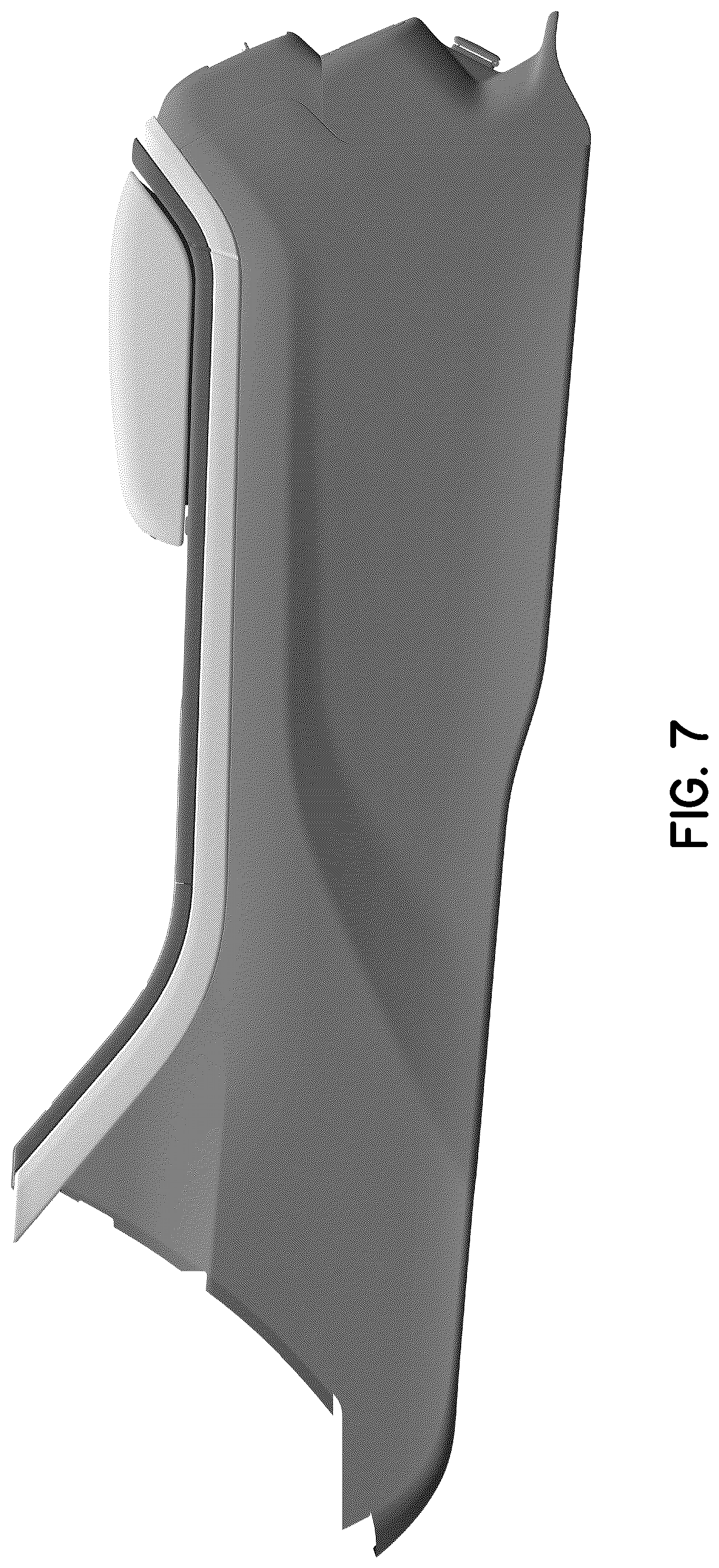 Patent USD1044685 Figure 7 – Vehicle center console