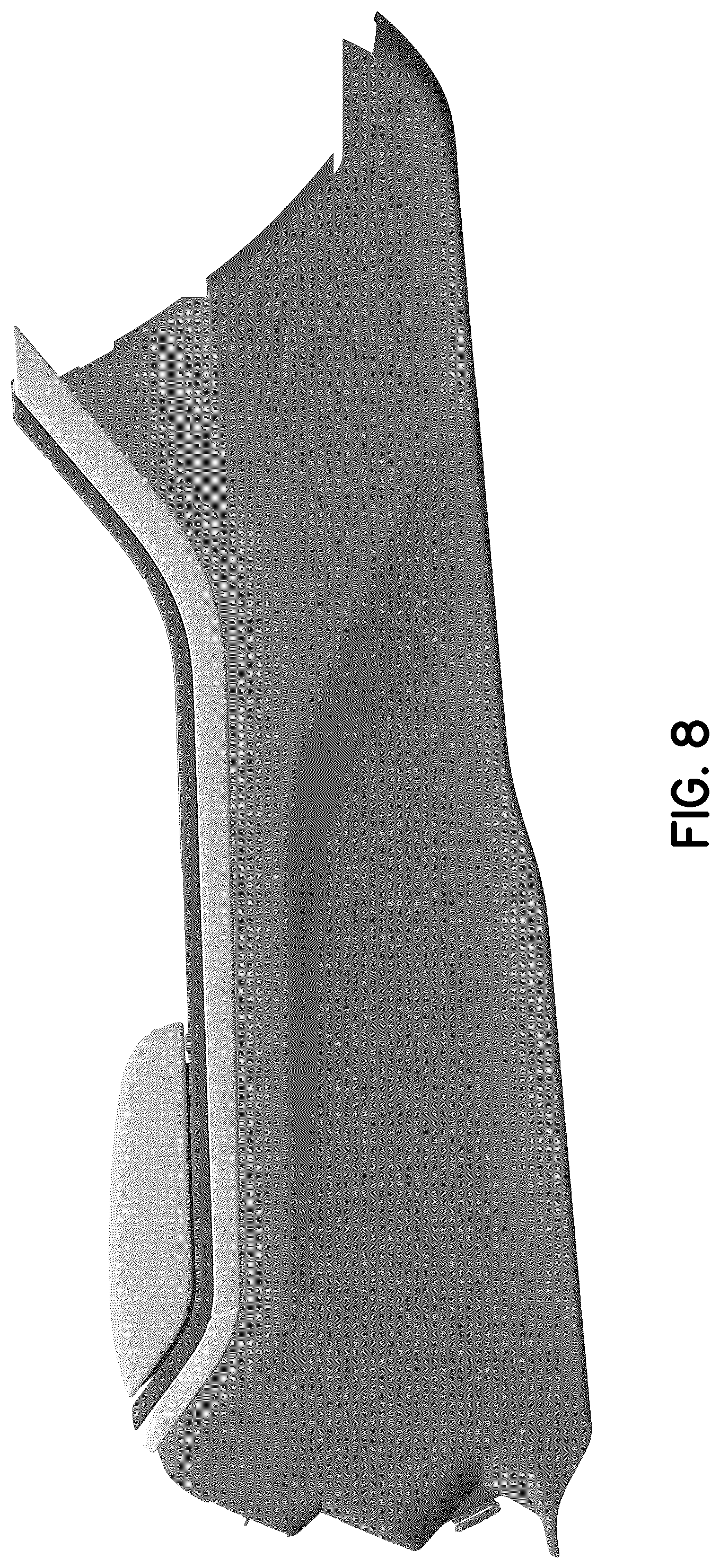 Patent USD1044685 Figure 8 – Vehicle center console