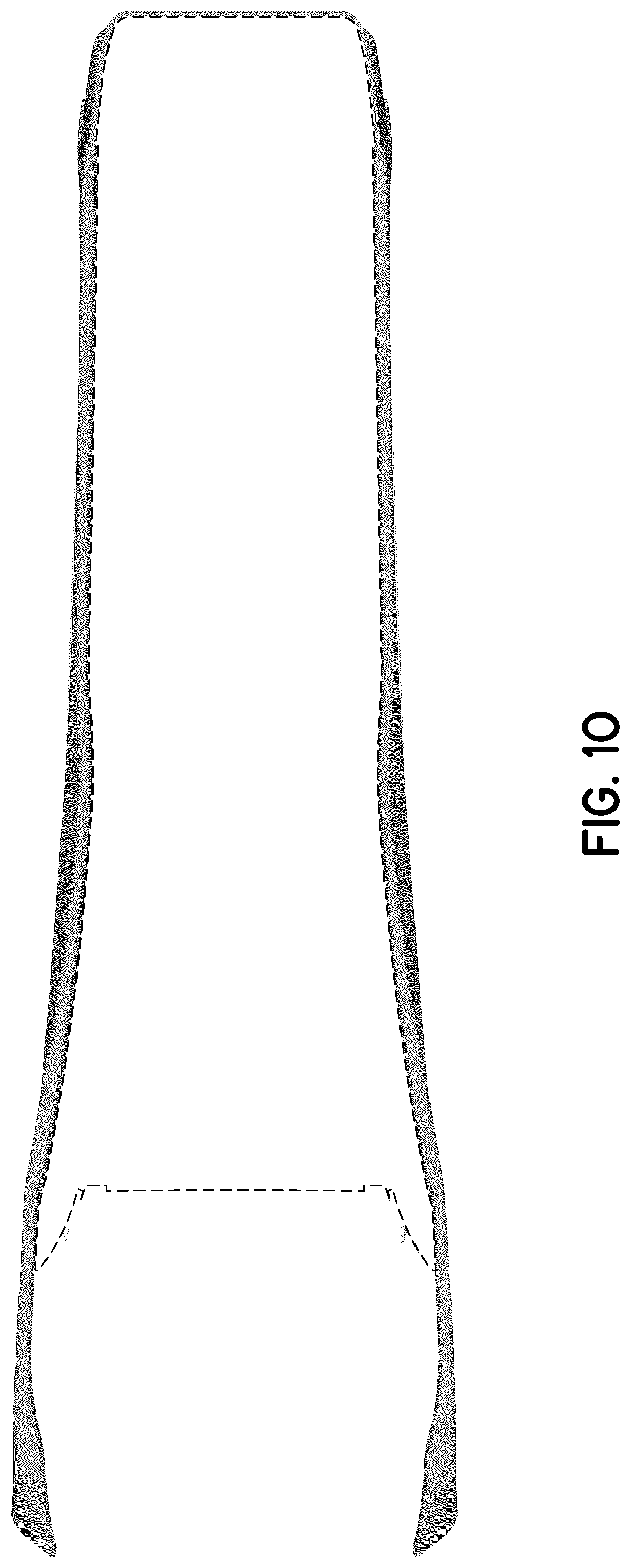 Patent USD1044685 Figure 10 – Vehicle center console