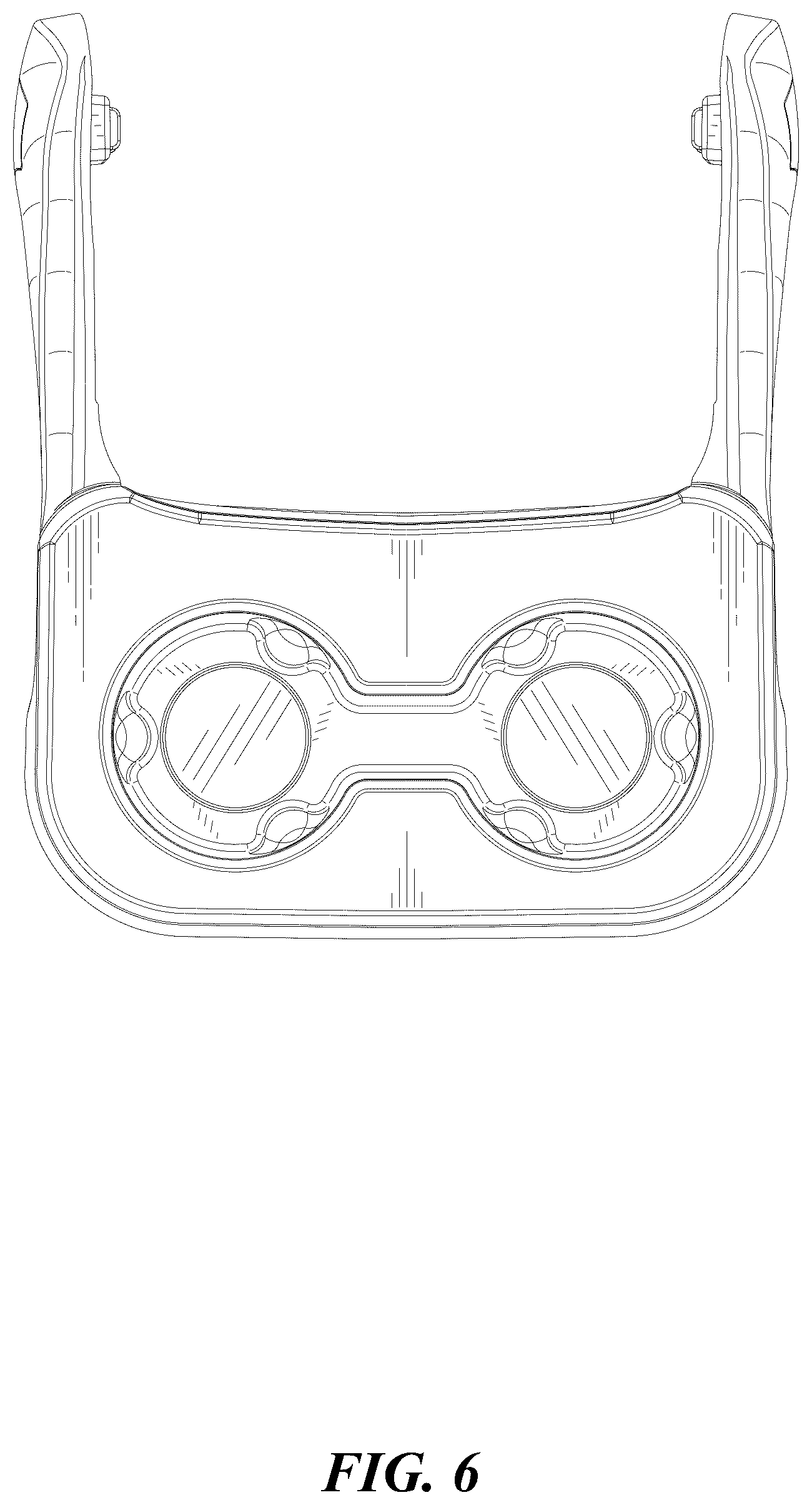 Patent USD1044686 Figure 6 – Car water cup holder