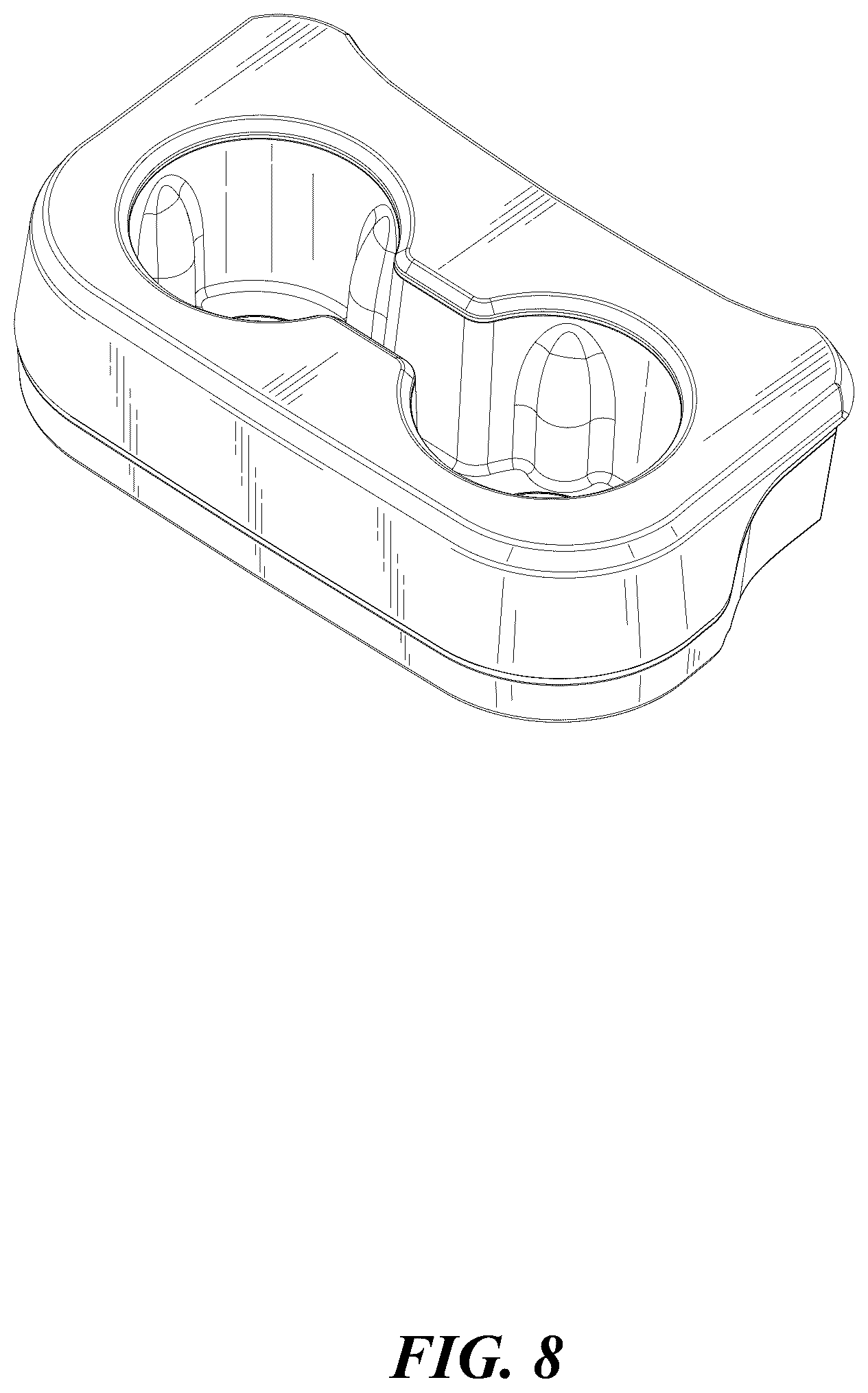 Patent USD1044686 Figure 8 – Car water cup holder