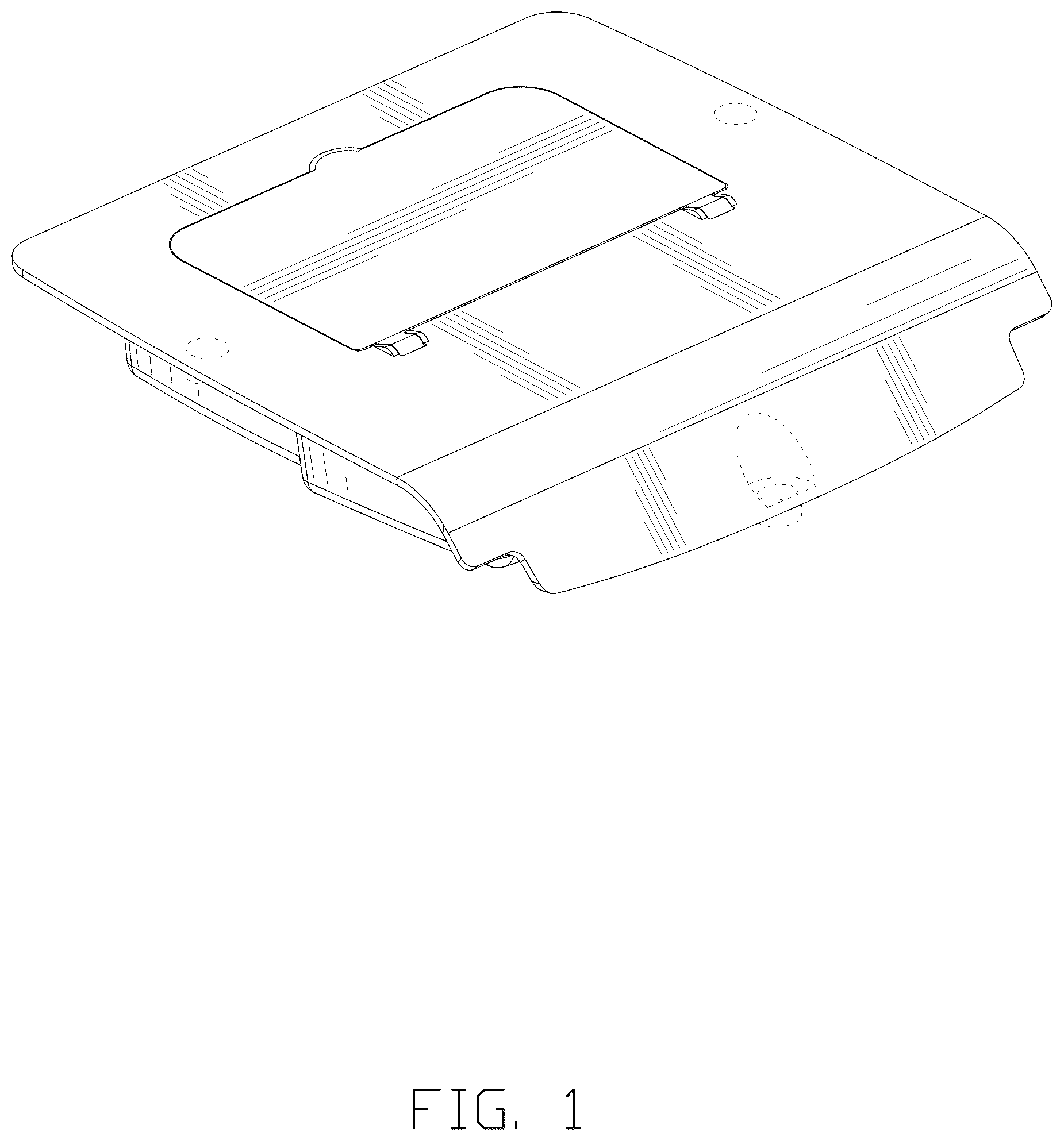 Patent USD1044687 Figure 1 – Armrest box