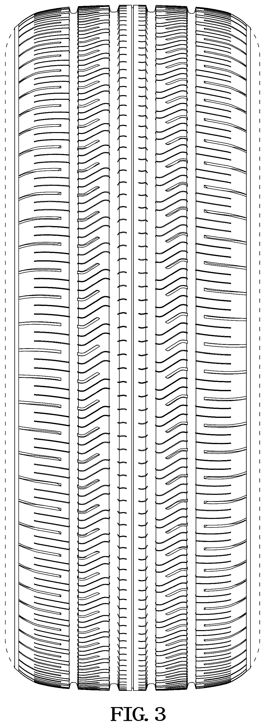 Patent USD1044689 Figure 3 – Tire