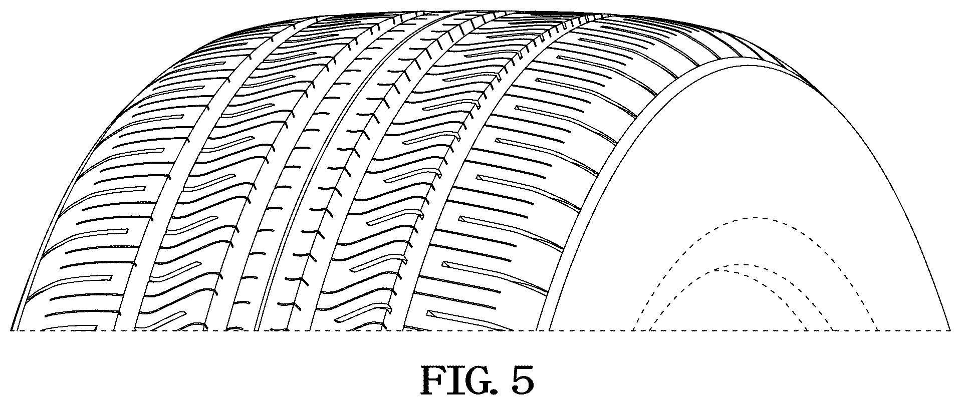 Patent USD1044689 Figure 5 – Tire